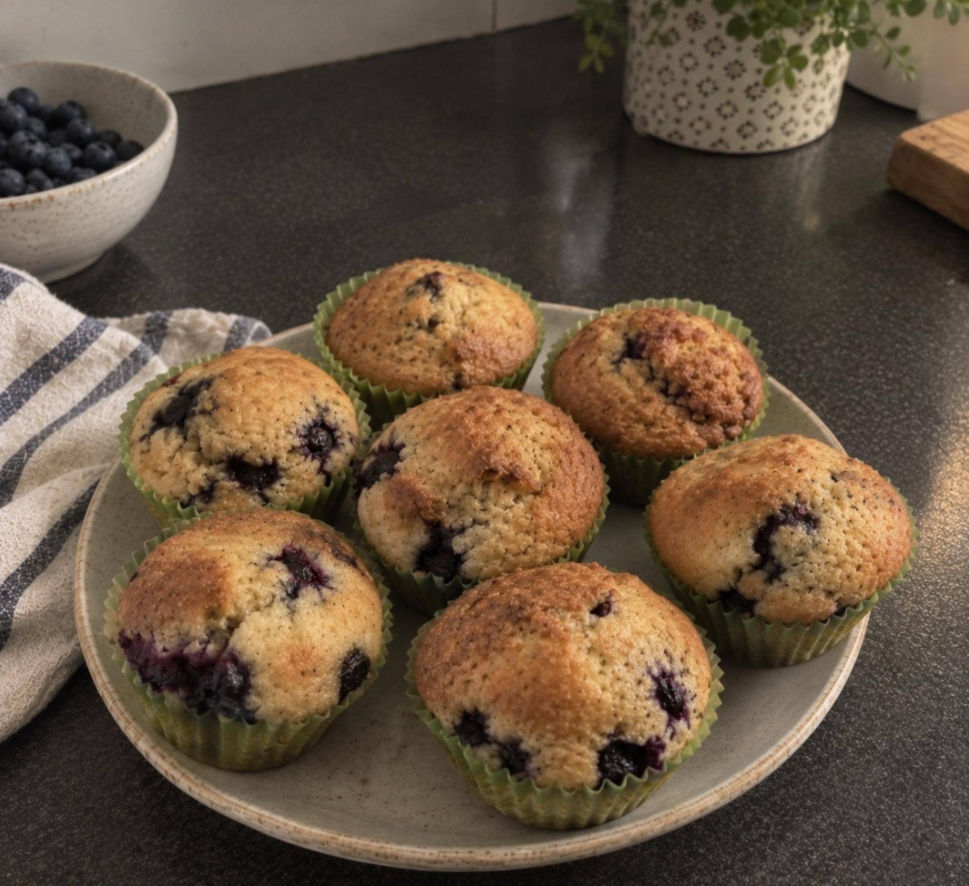 Muffins aux Myrtilles - Recette BAKE PARTNER | Moulinex