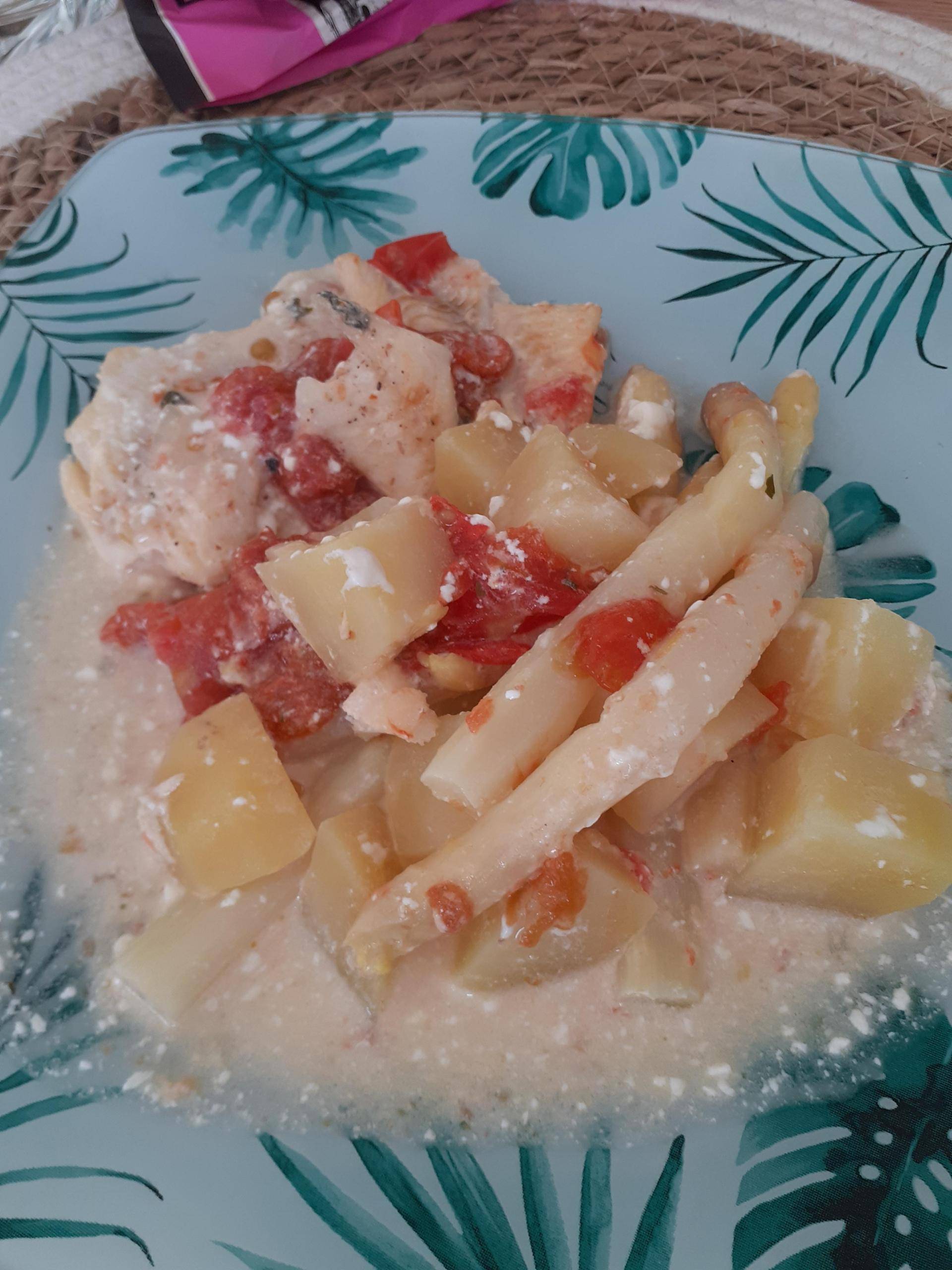 Poisson aux asperges pomme de terre - Recette Cookeo | Moulinex