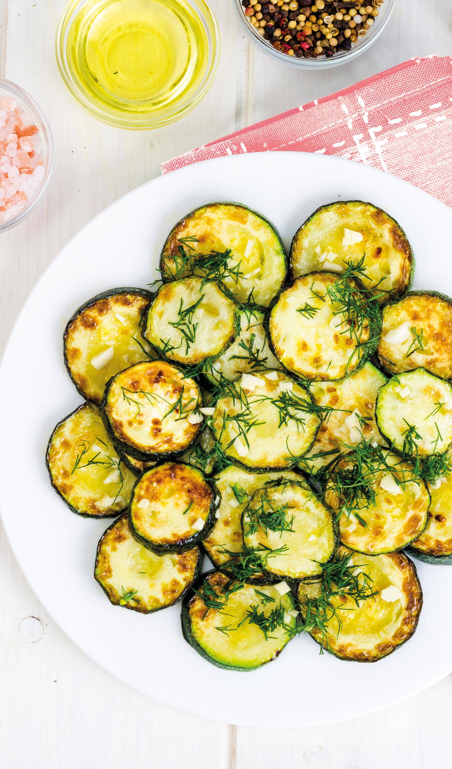 Geroosterde courgette - Recette Easy Fry Mega | Moulinex