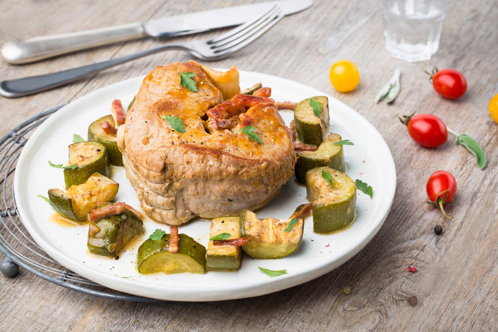 Roti de veau fromage bacon - Recette Cookeo | Moulinex