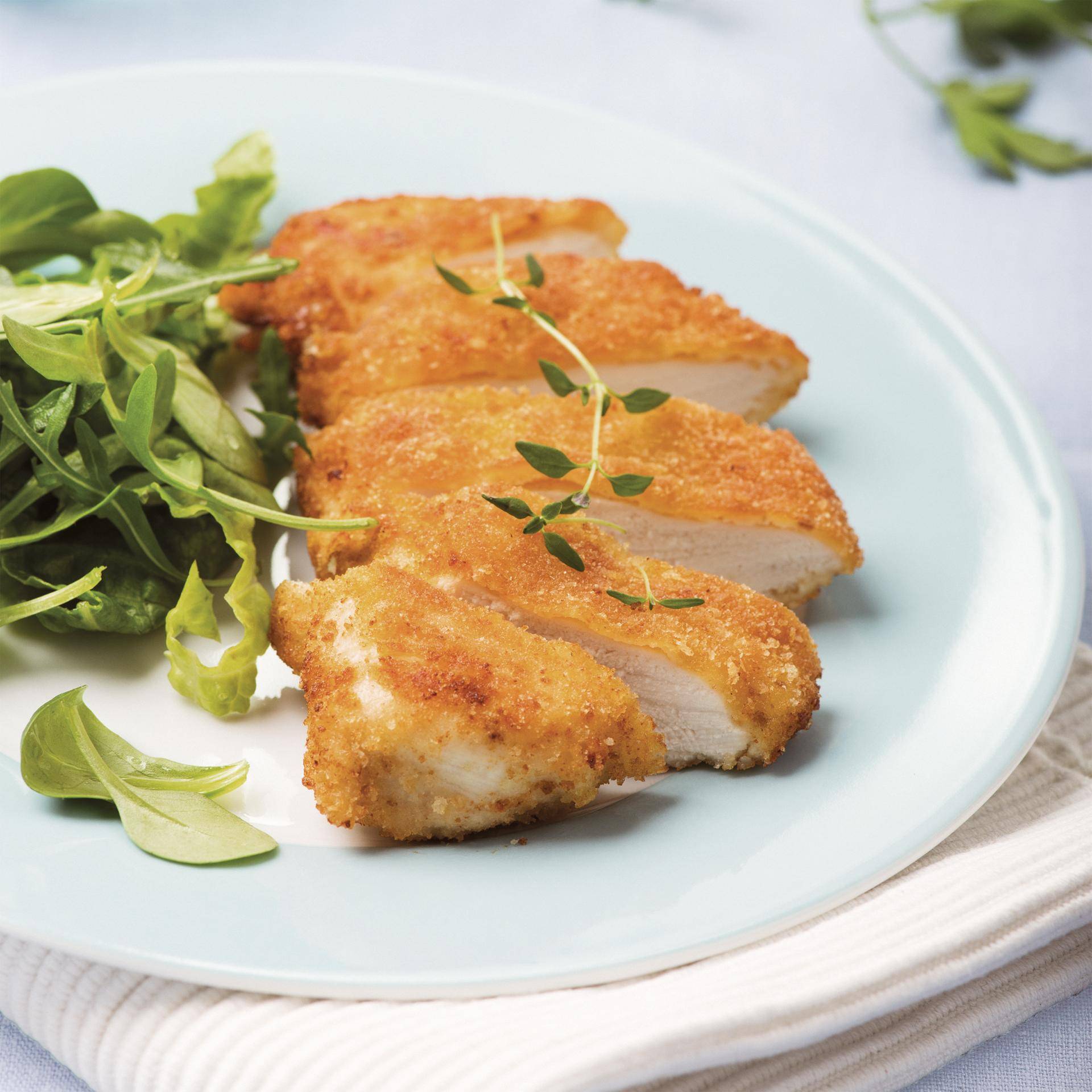 Gepaneerde kalkoenschnitzels - Recette Dual EasyFry&Grill | Moulinex