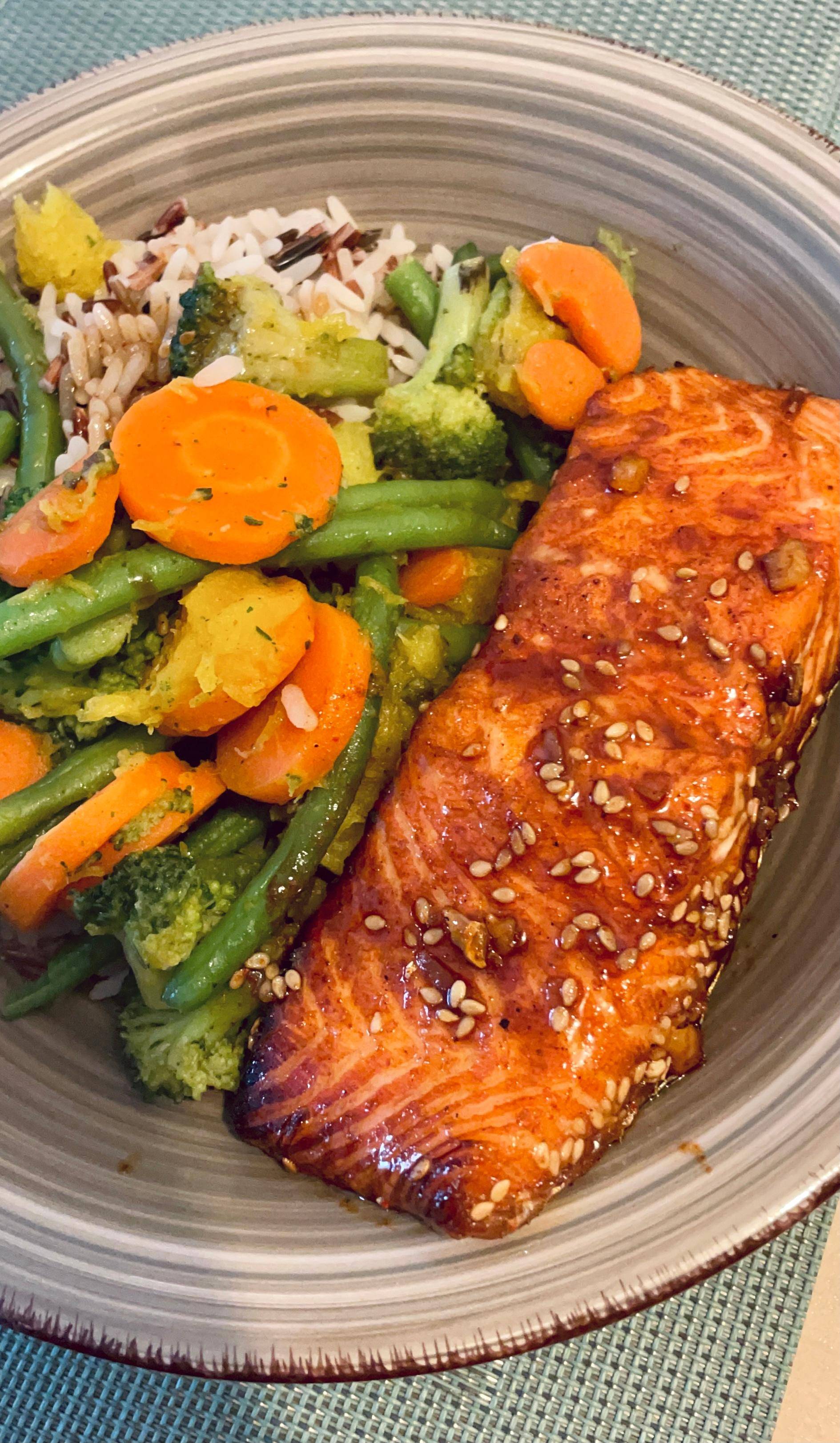 Pavés de saumon miel & soja - Recette Cookeo | Moulinex