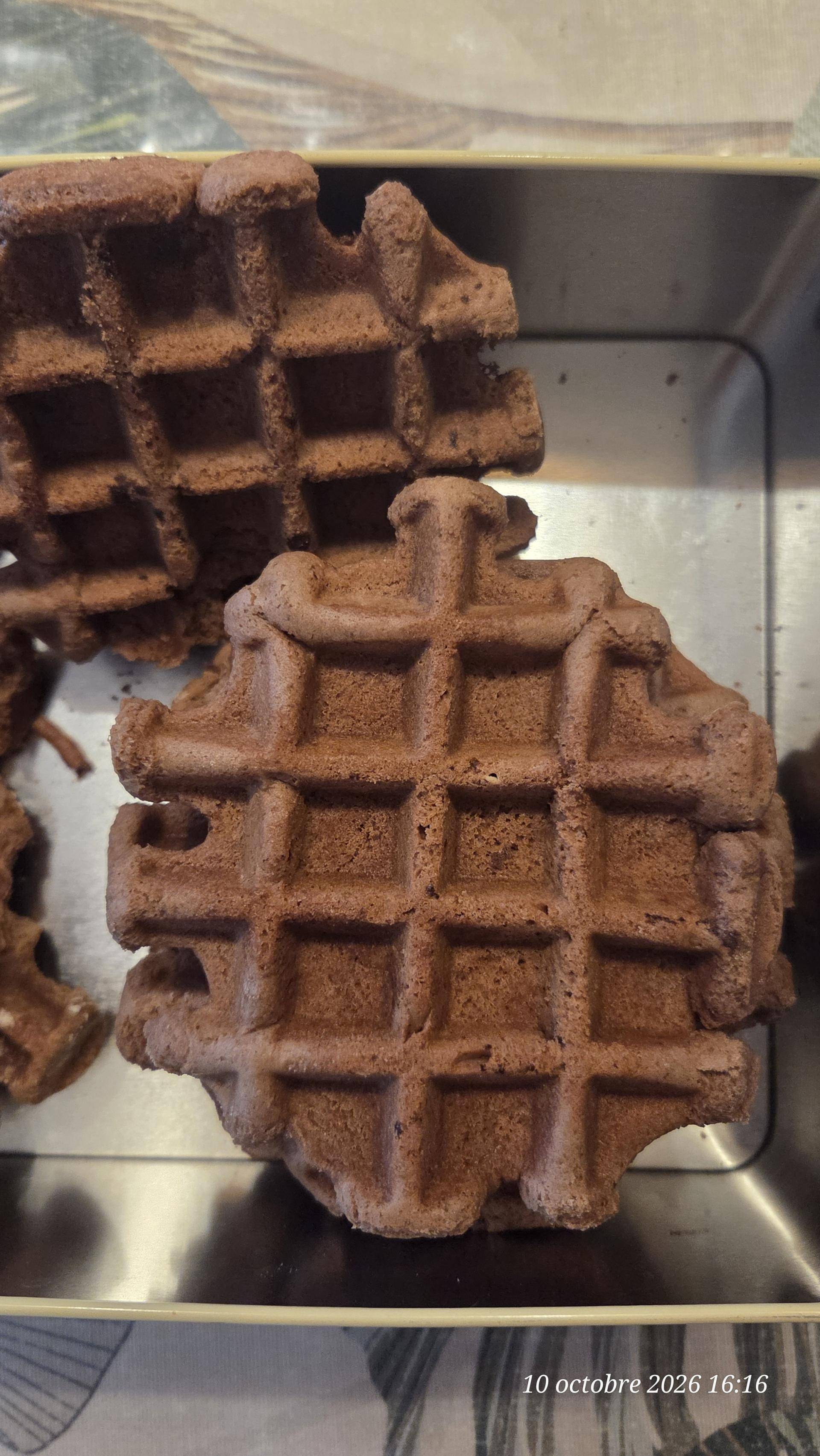 Gaufres chocolat Lilou - Recette Companion Connect XL | Moulinex