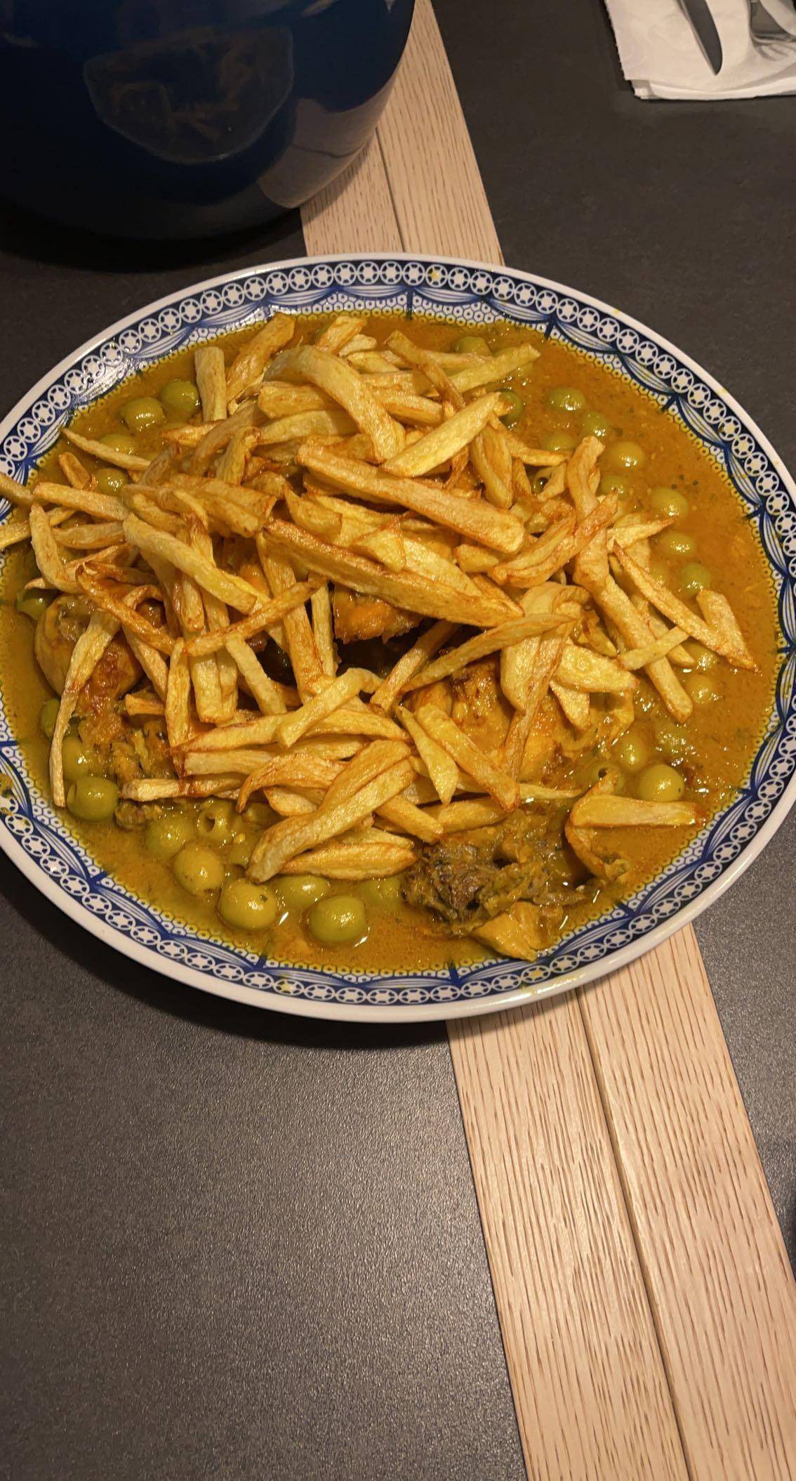 Tajine poulet aux olives frites maison - Recette Companion Connect XL | Moulinex