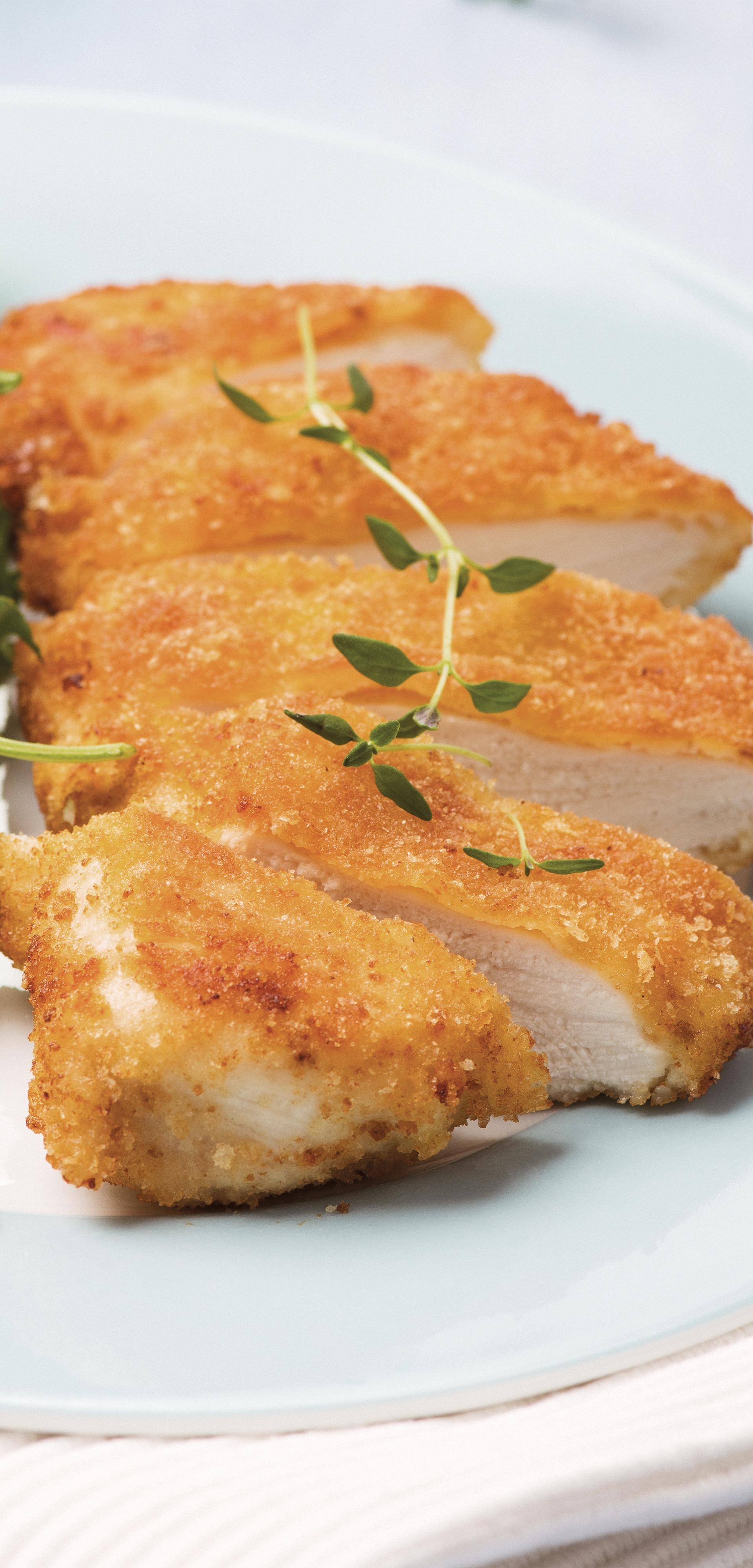 Gepaneerde kipkoteletten - Recette Easy Fry Compact | Moulinex