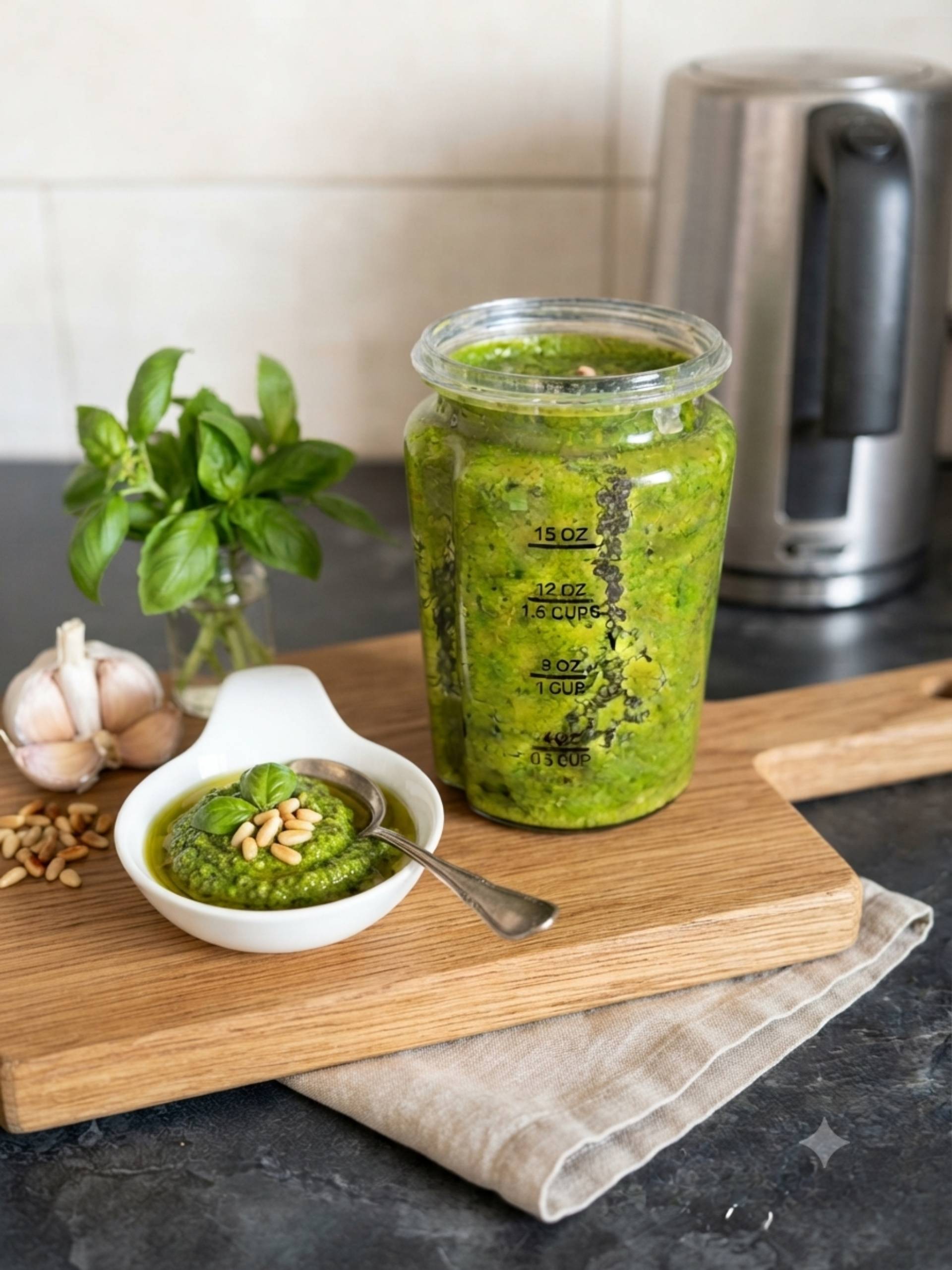 Pesto maison - Recette Blend up | Moulinex