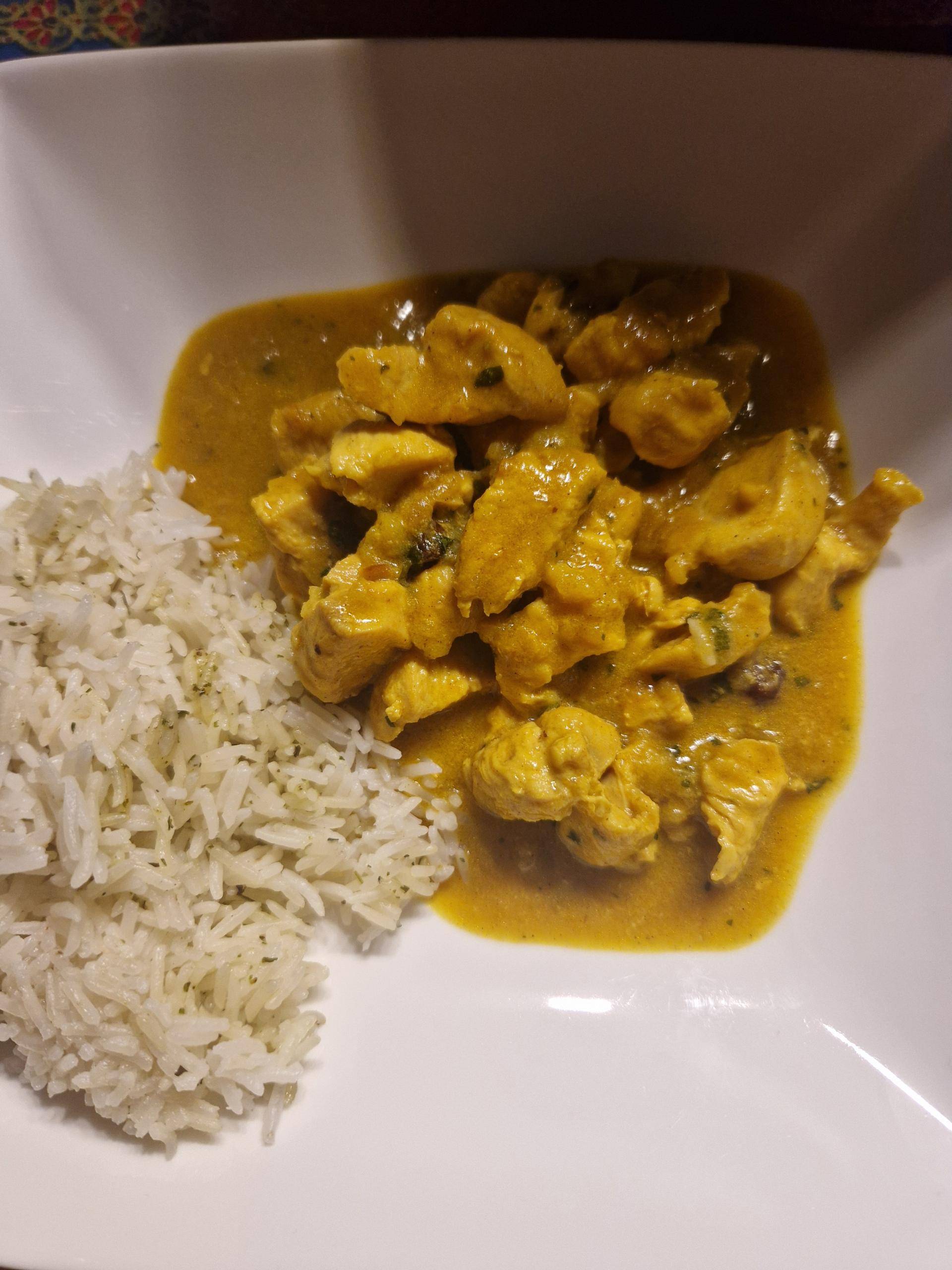 Poulet au curry riz basmati - Recette Cookeo V3 | Moulinex