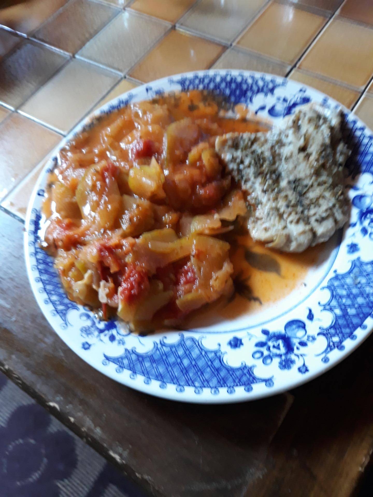 Filet de lieu noir et ses légumes courgettes tomates - Recette Companion Connect XL | Moulinex
