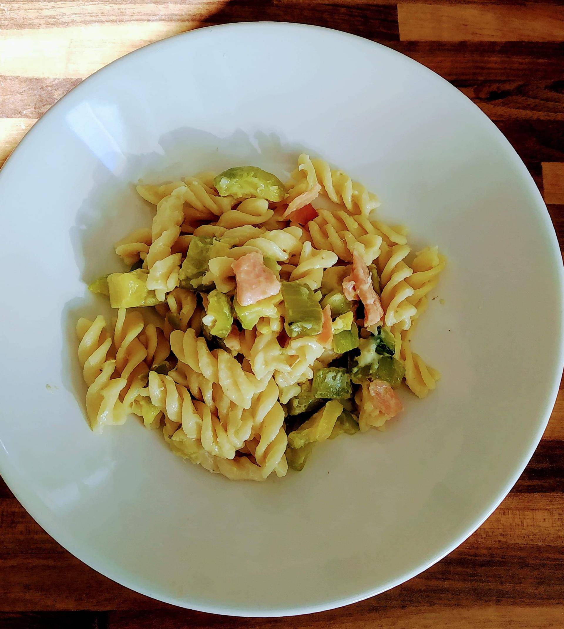 Torsades aux saumon fumé et courgettes - Recette Companion Connect XL | Moulinex