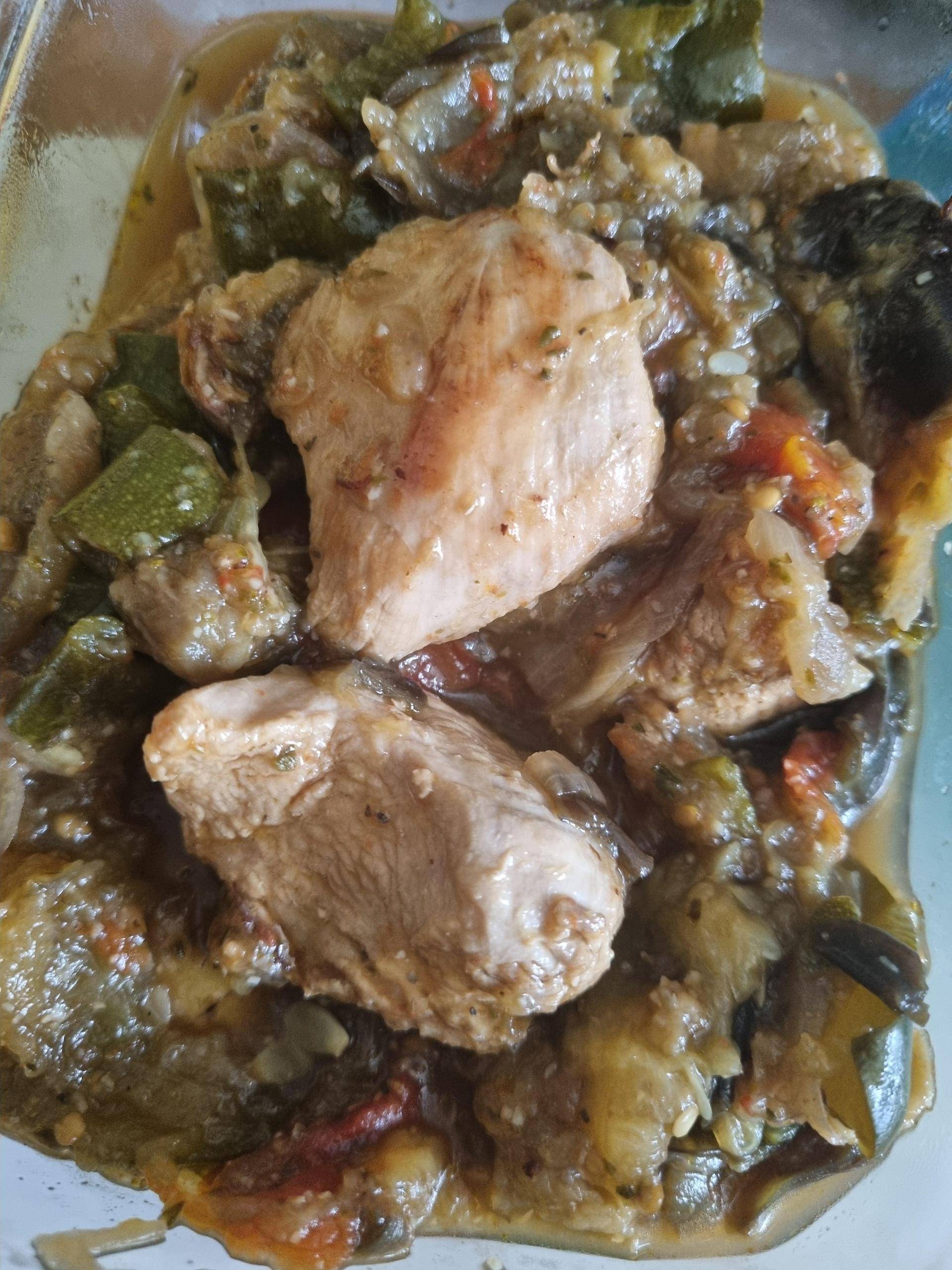 Filets de poulet ,aubergines et courgettes - Recette Cookeo | Moulinex