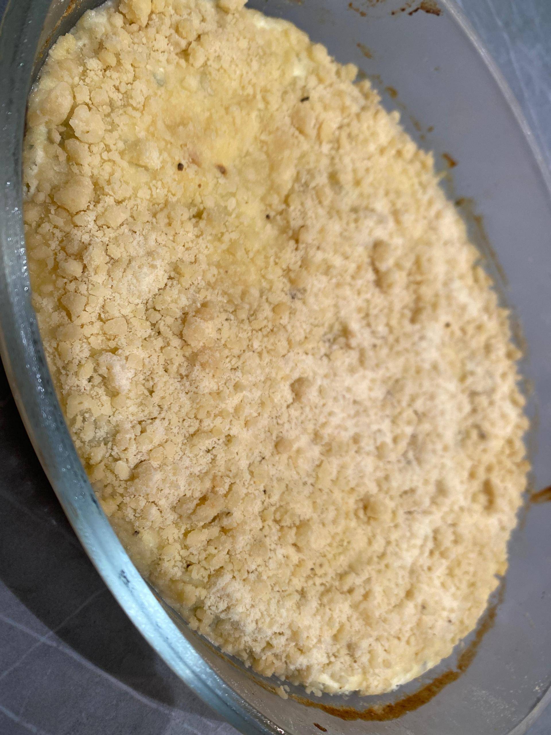 Crumble courgettes parmesan ricotta et menthe - Recette Companion Connect XL | Moulinex