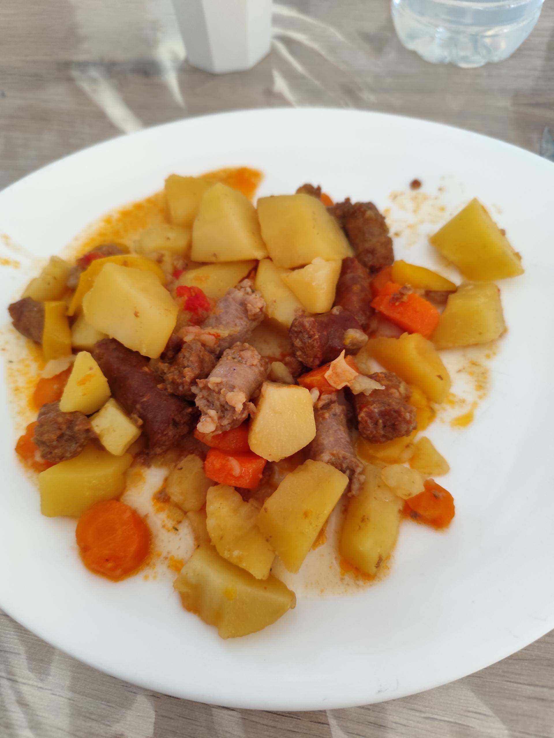 Merguez chipolatas, pommes de terre et légumes - Recette Cookeo | Moulinex