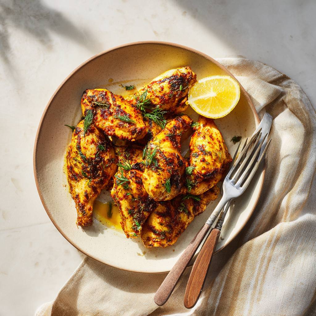 Marinade harissa, citron et cumin pour poulet - Recette Easy Fry Compact | Moulinex