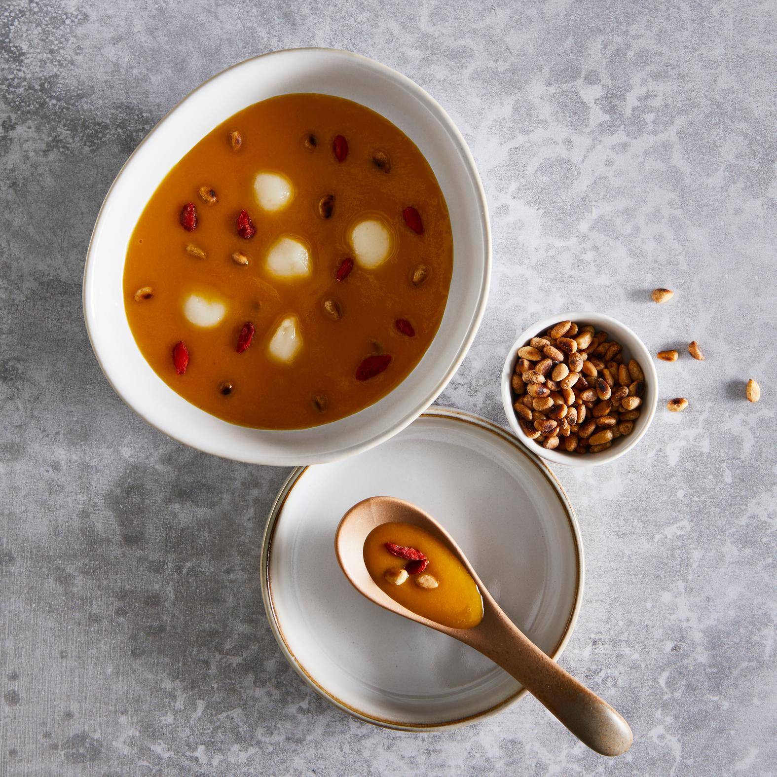 Soupe de potiron sucré (Hobakjuk) - Recette Perfectmix Cook | Moulinex