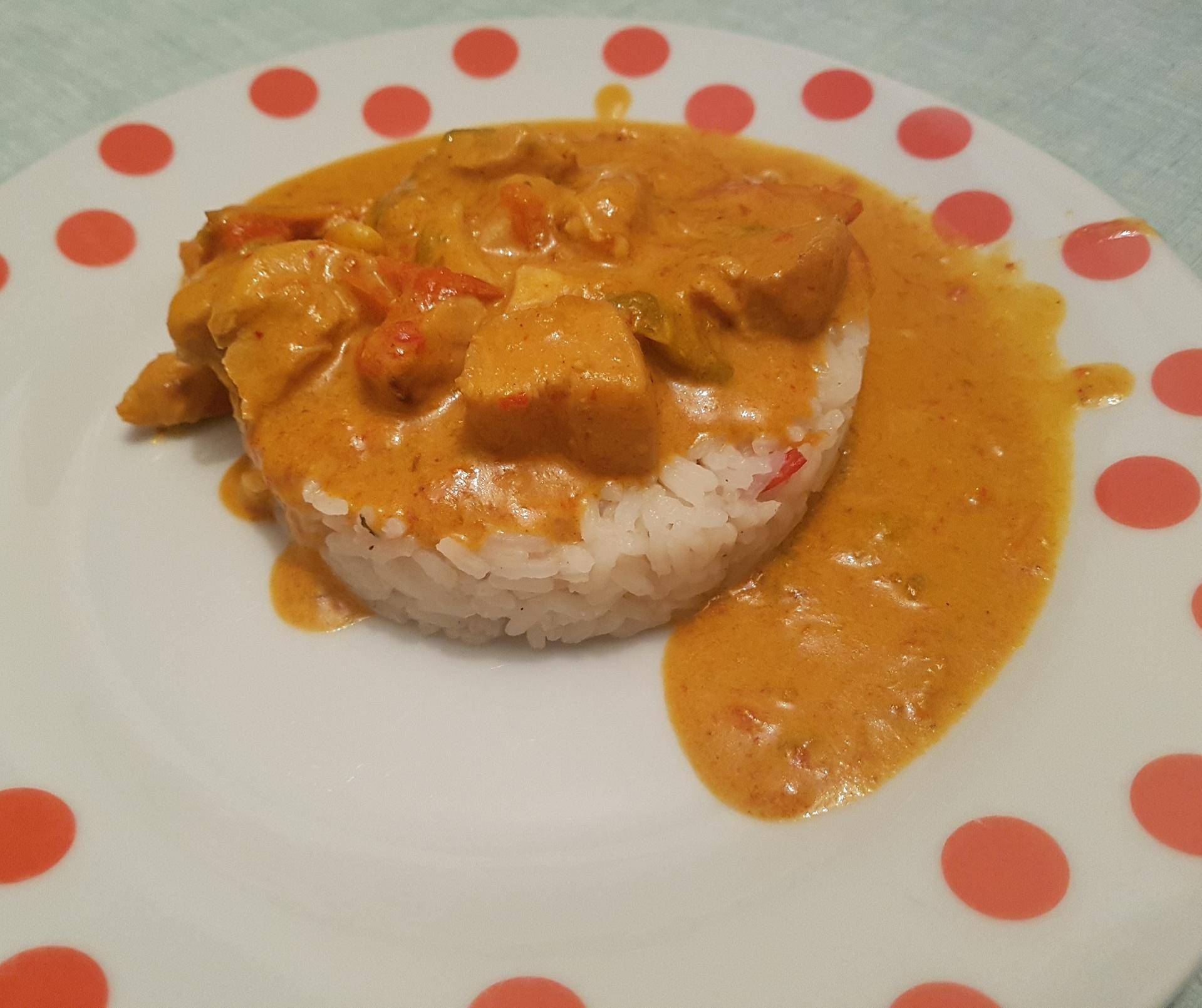 Poulet curry avec riz thaï - Recette Cookeo | Moulinex