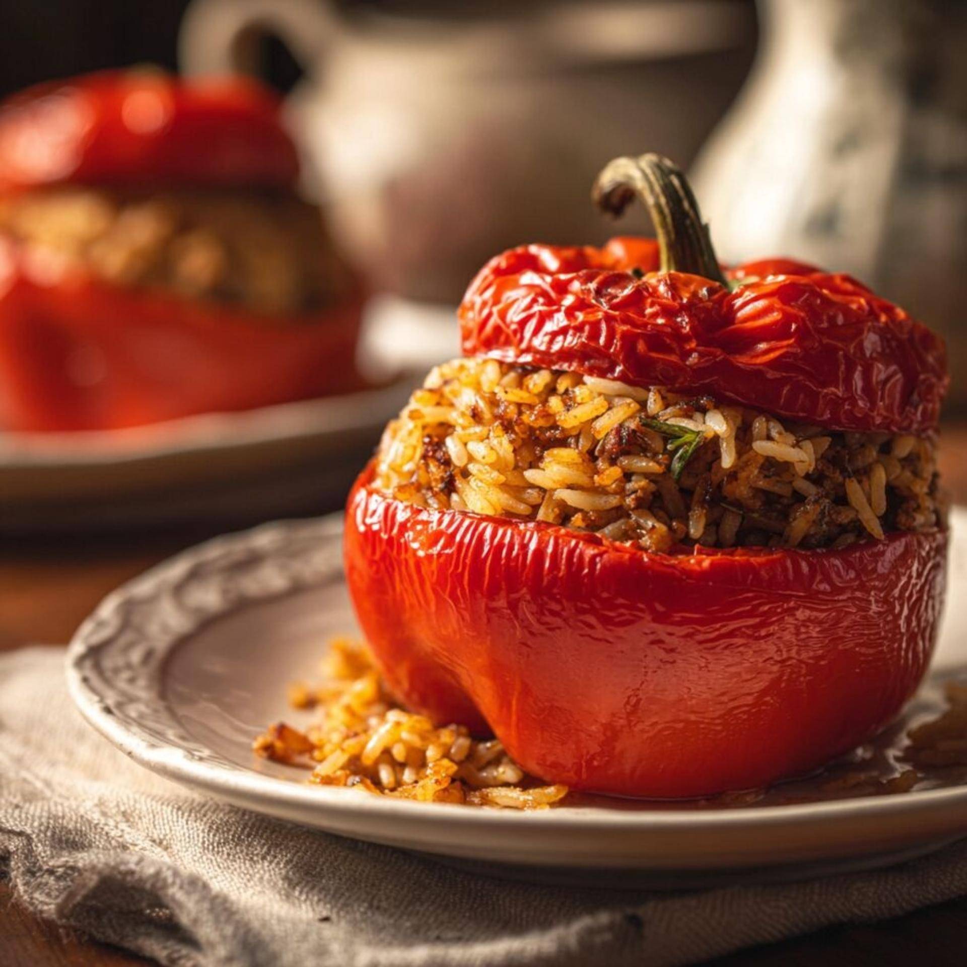 Poivrons farcis fiesta - Recette Companion Connect | Moulinex