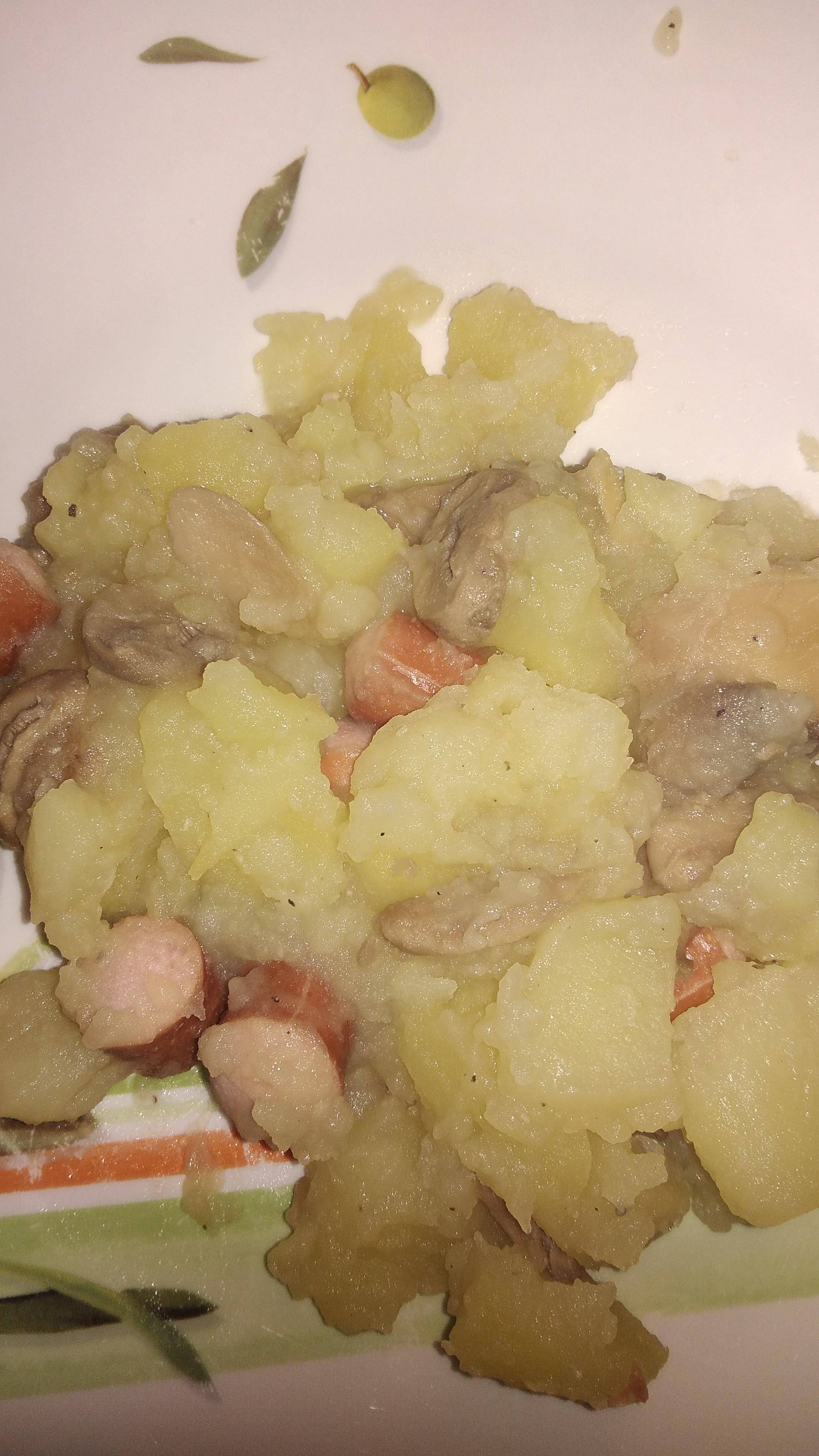 Pomme de terre knackis champignons - Recette Cookeo | Moulinex