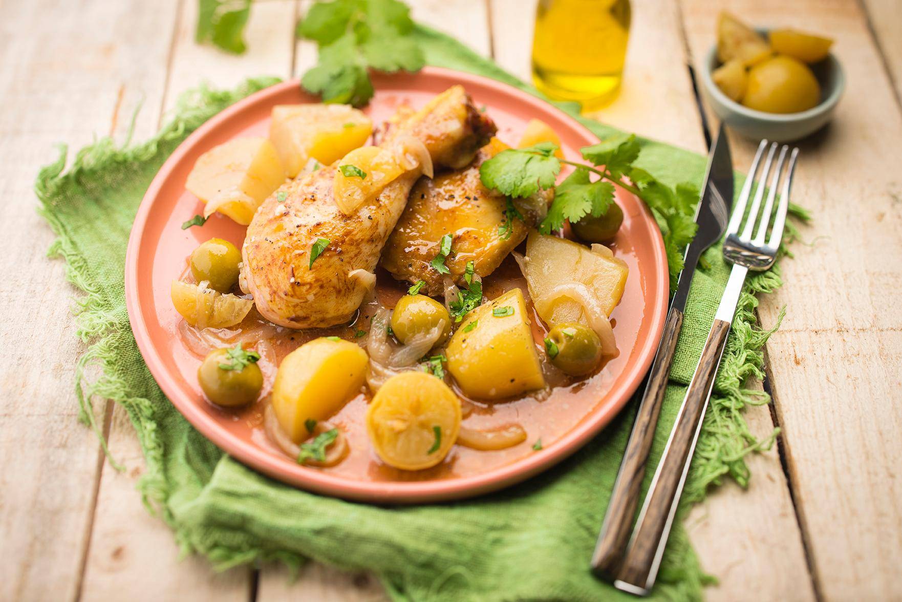 Tajine poulet au citron confit - Recette Cookeo | Moulinex