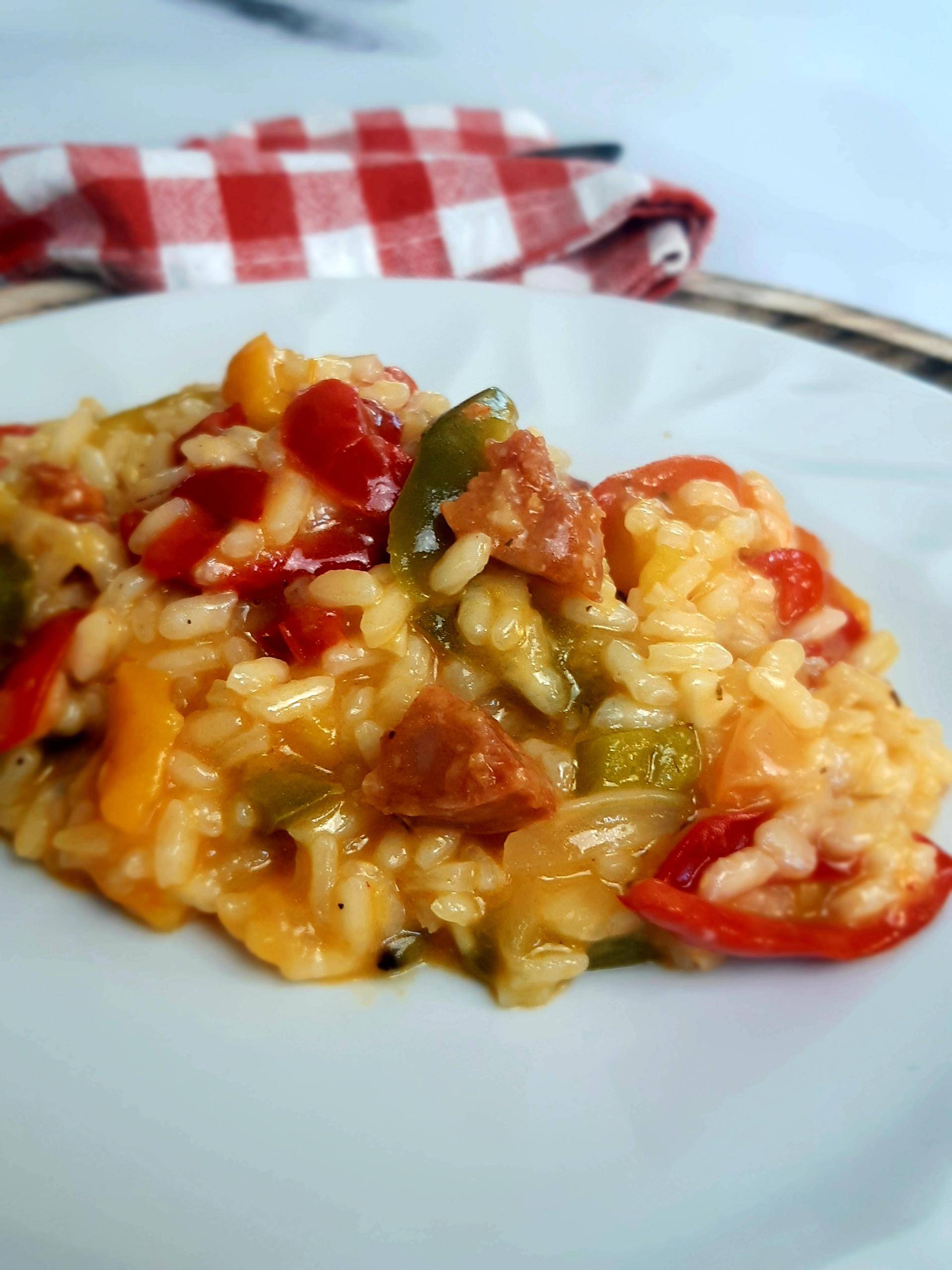 Risotto chorizo poivron - Recette Companion Connect XL | Moulinex