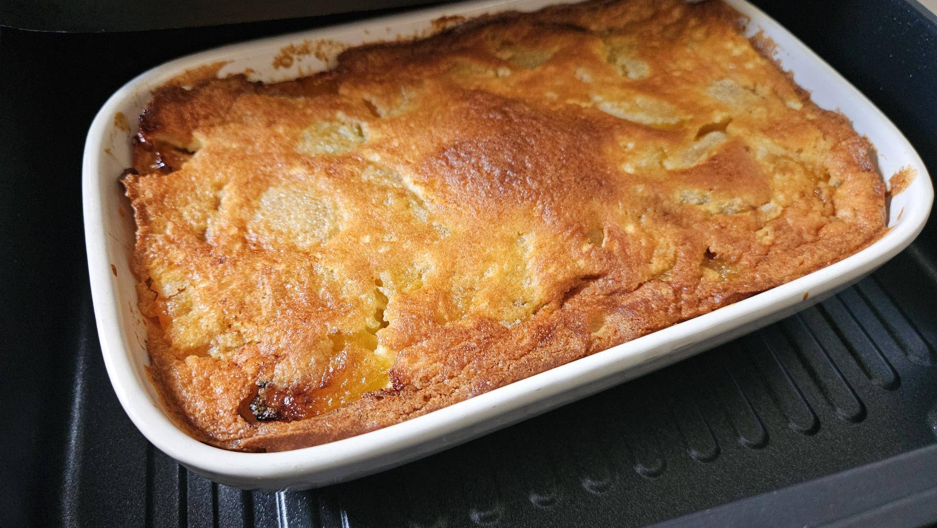 Clafoutis-far abricots express - Recette Easy Fry XL Surface | Moulinex