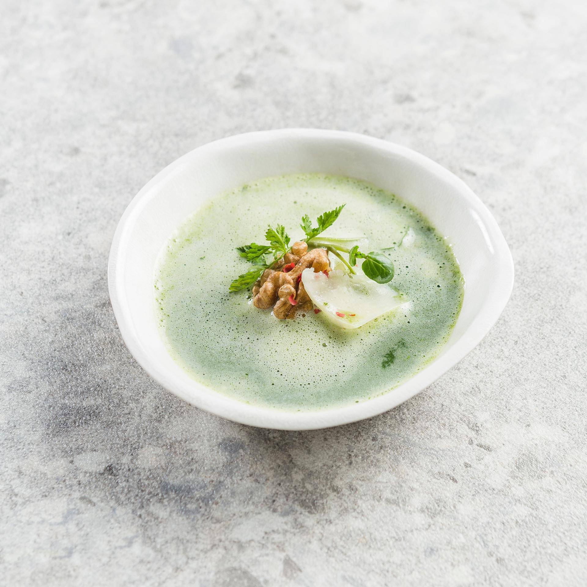 Crème de cresson noix et parmesan - Recette Companion | Moulinex