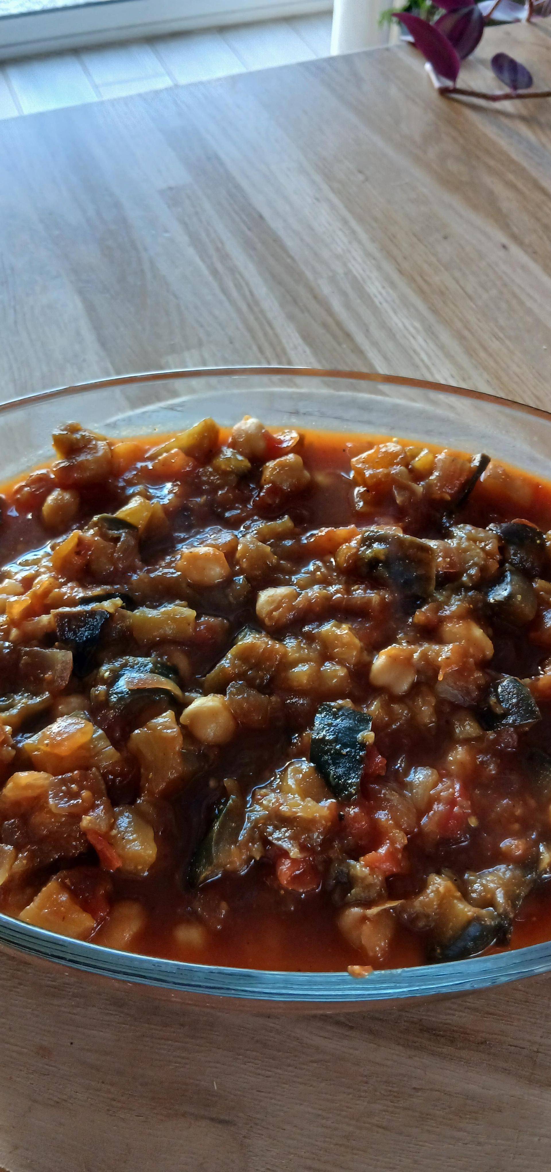 Choux-fleurs et pois chiches au curry - Recette Cookeo | Moulinex