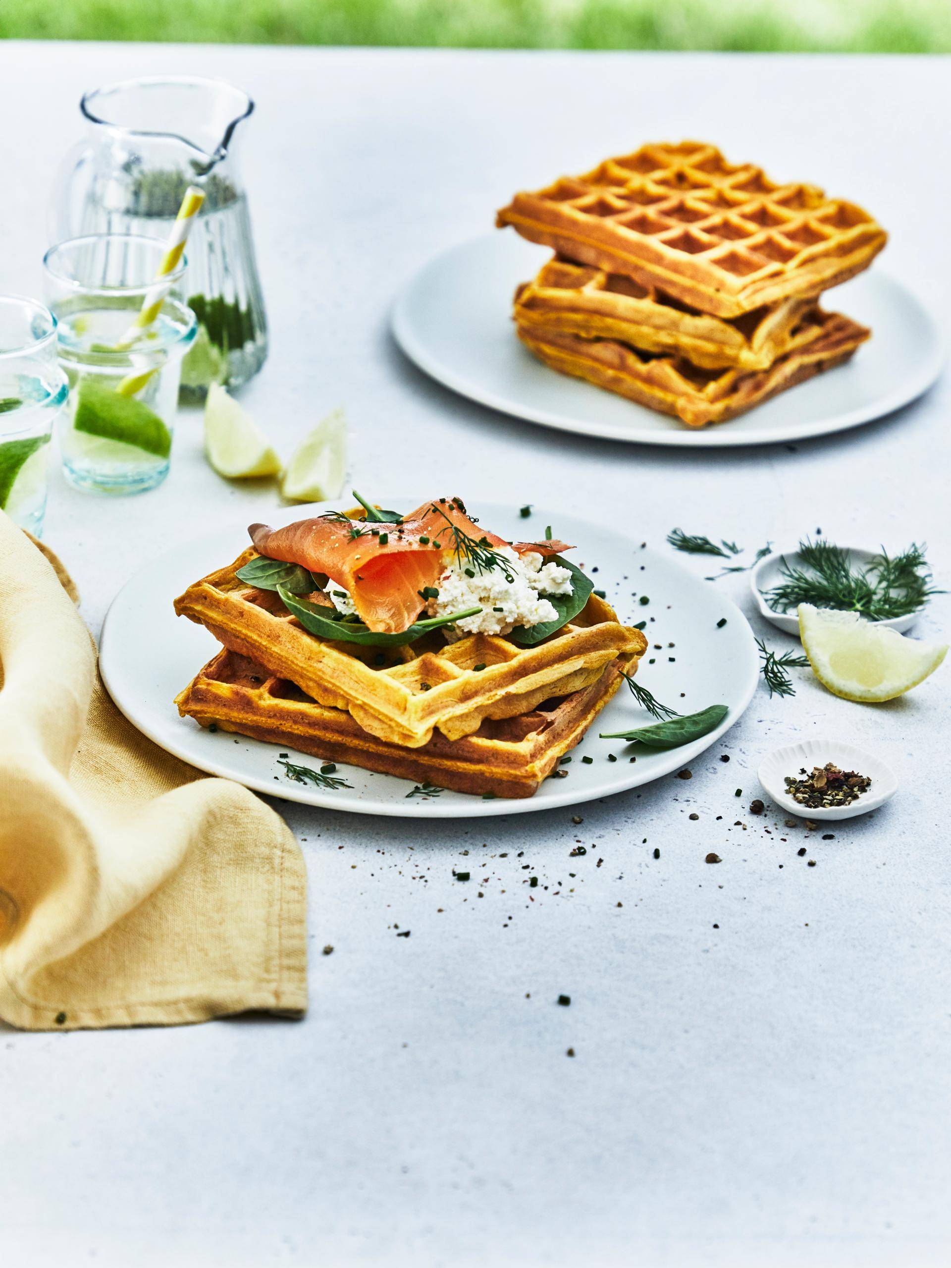 Gaufres de patate douce - Recette Croques monsieur et gaufriers | Moulinex