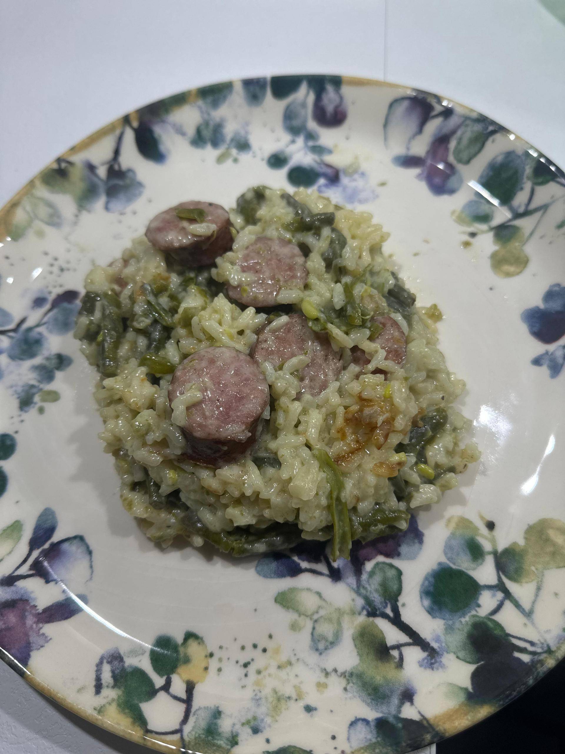 Risotto « Saucisses de Montbéliard - Haricots Verts » - Recette Cookeo V3 | Moulinex