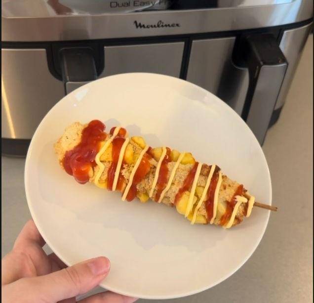 Corn Dog saucisse mozzarella - Recette EASY FRY & GRILL 2 in 1 MECHANICAL | Moulinex