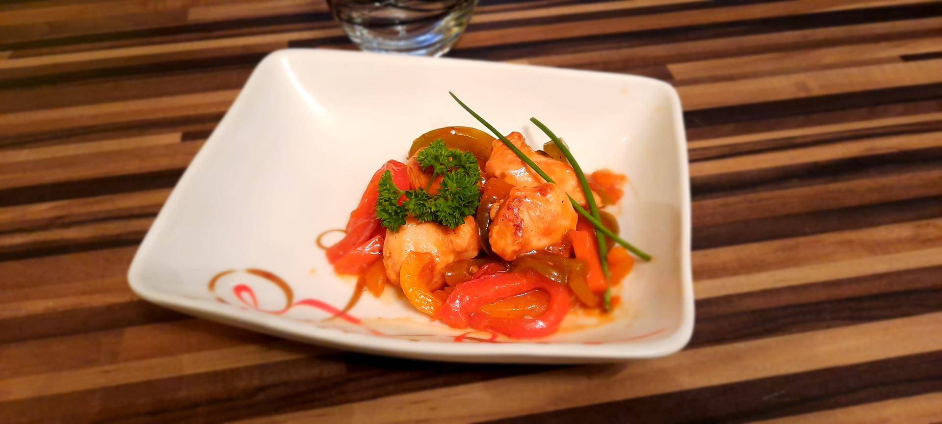 Poulet poivron aigre-douce - Recette Cookeo | Moulinex