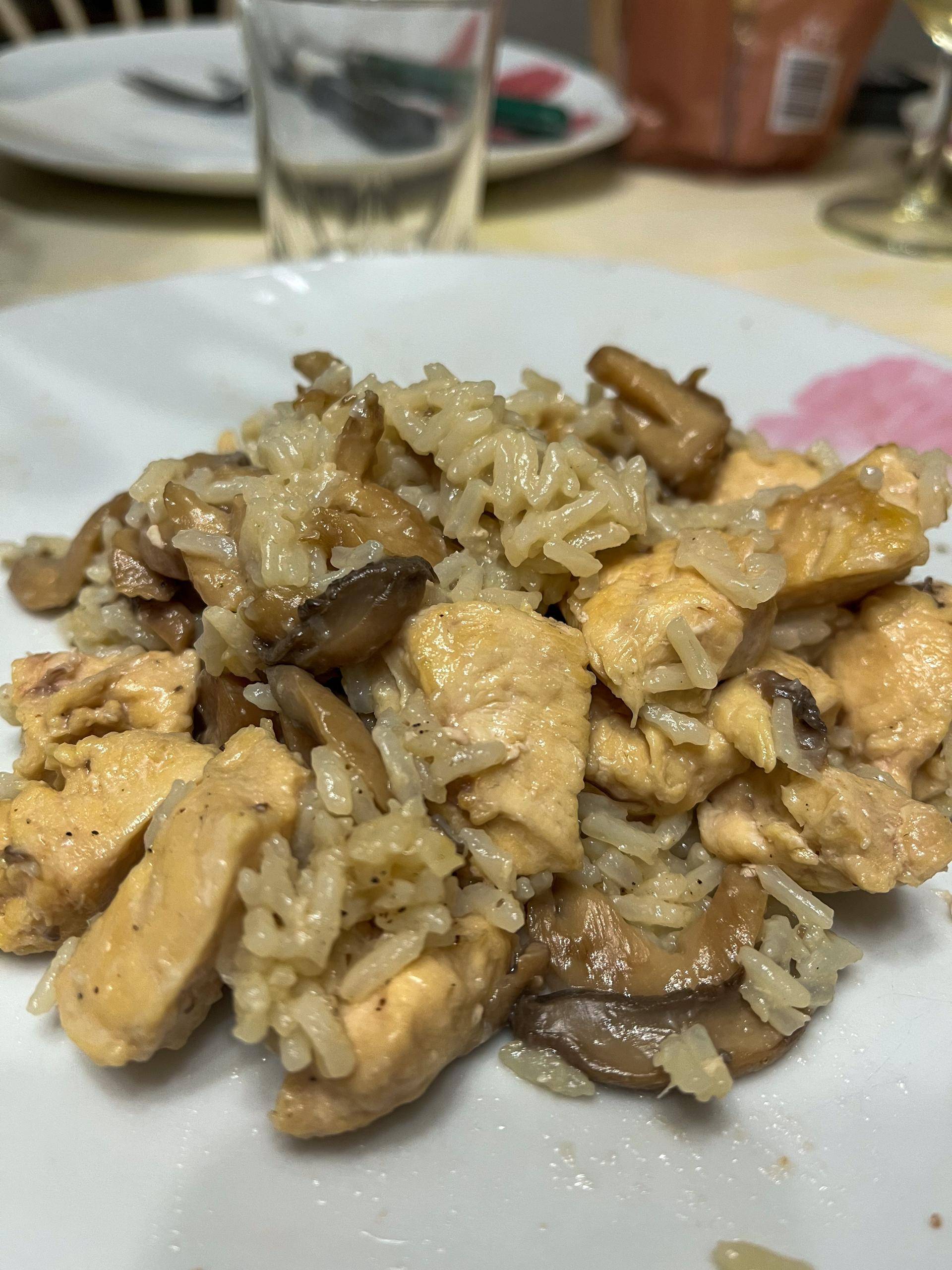 Poulet et son riz aux champignons - Recette Cookeo | Moulinex
