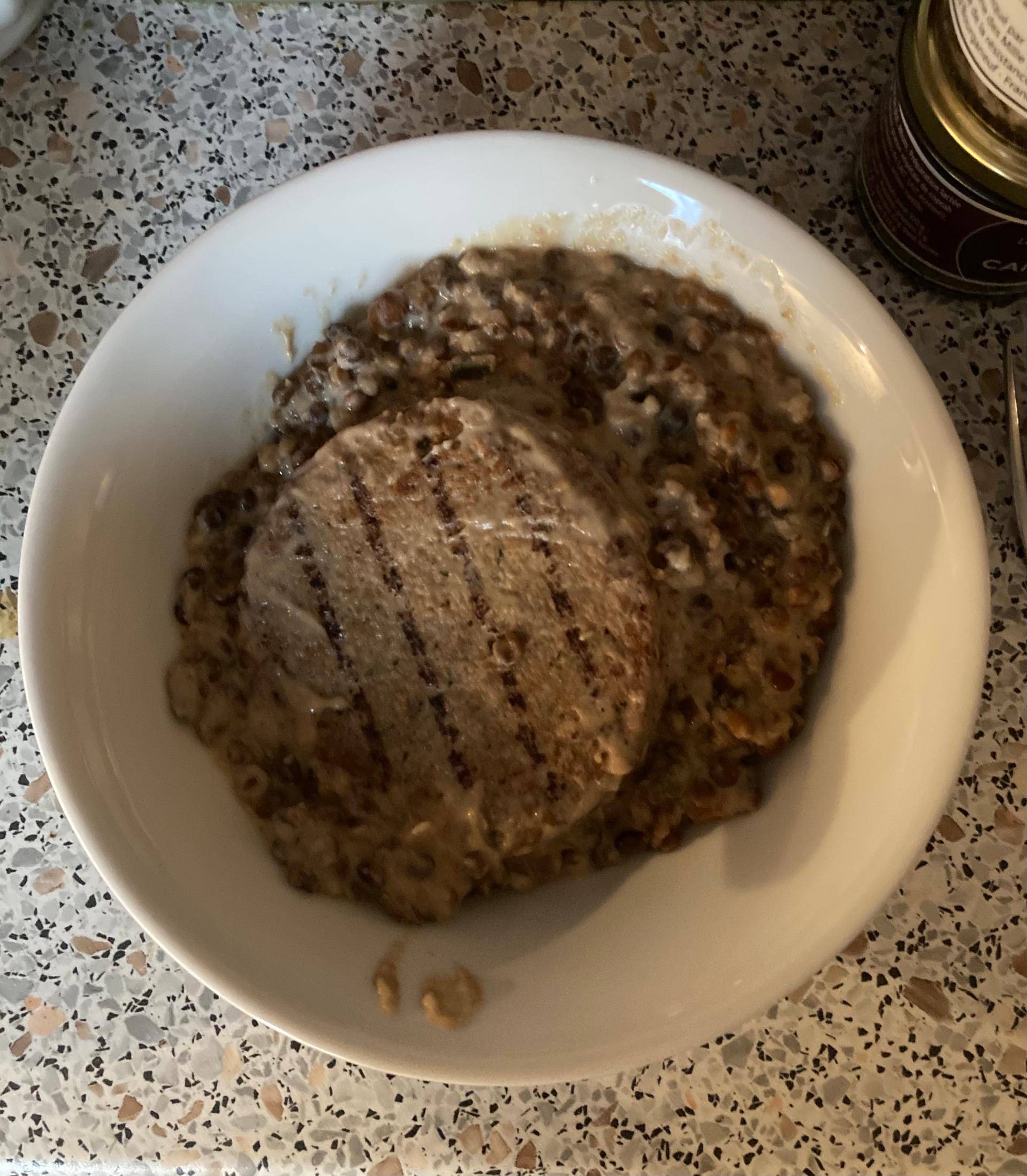 Steak soja - lentilles - Recette Cookeo V3 | Moulinex