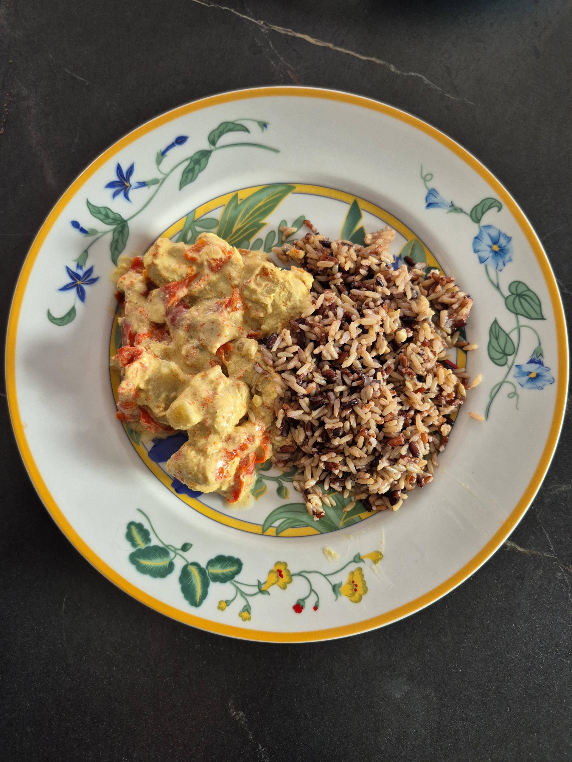Curry de poulet au lait de coco, poivrons et pommes de terre - Recette Cookeo 9in1 | Moulinex