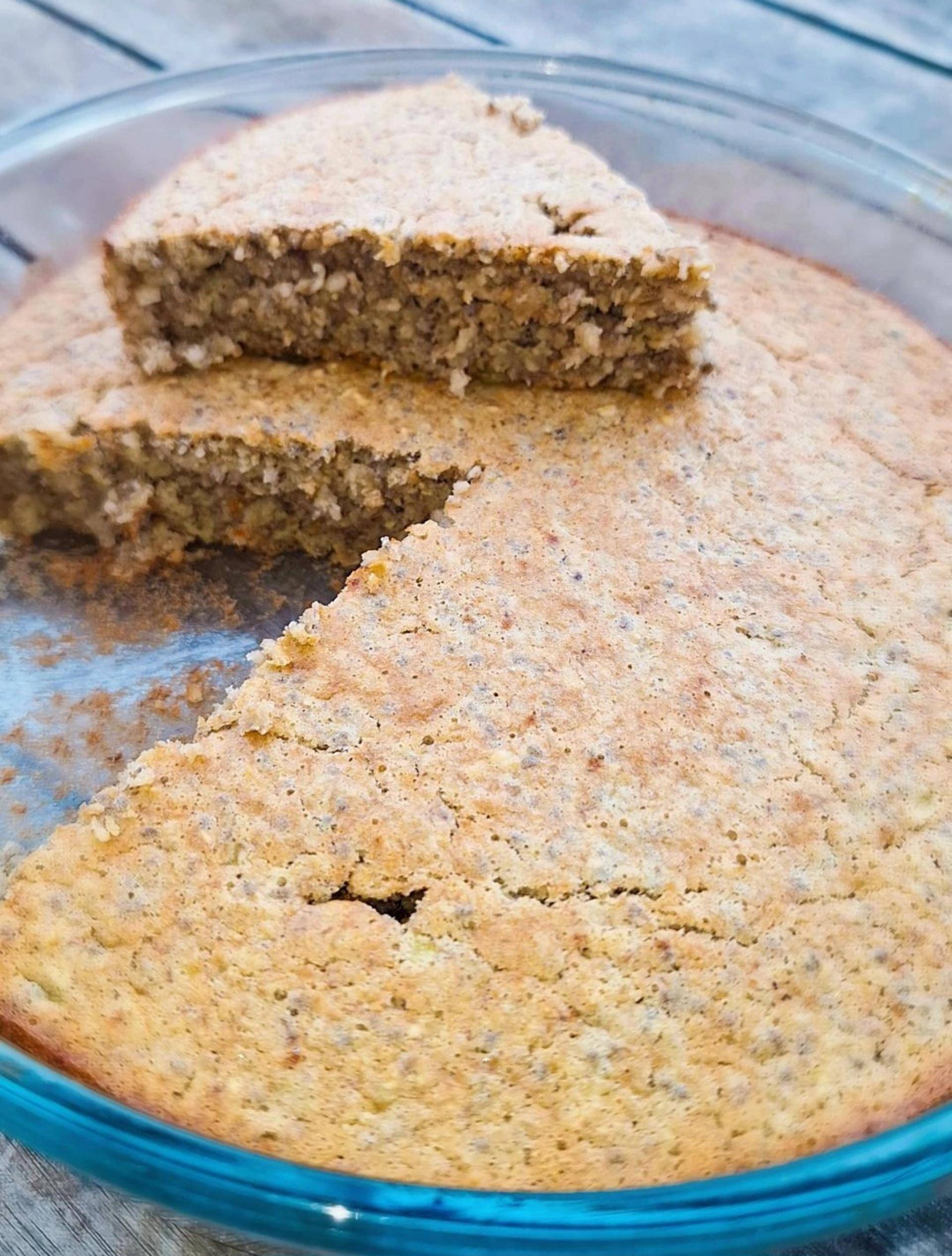 Gâteau banane–avoine–coco--graines de chia - Recette Companion Connect XL | Moulinex