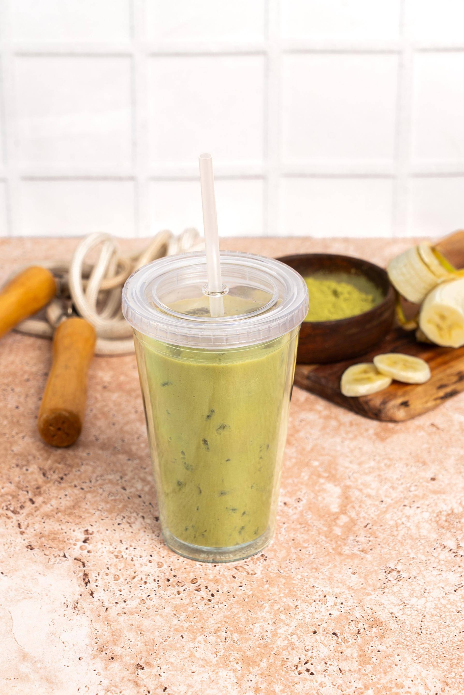 Smoothie matcha coco-protéines - Recette Blend up | Moulinex