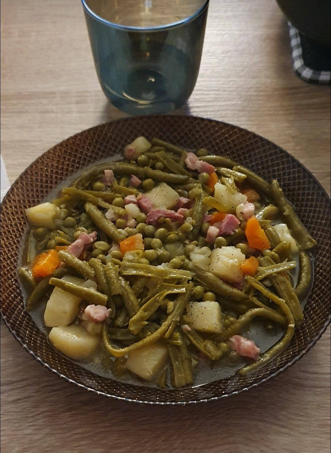 Jardinière de légumes et lardons - Recette Cookeo | Moulinex