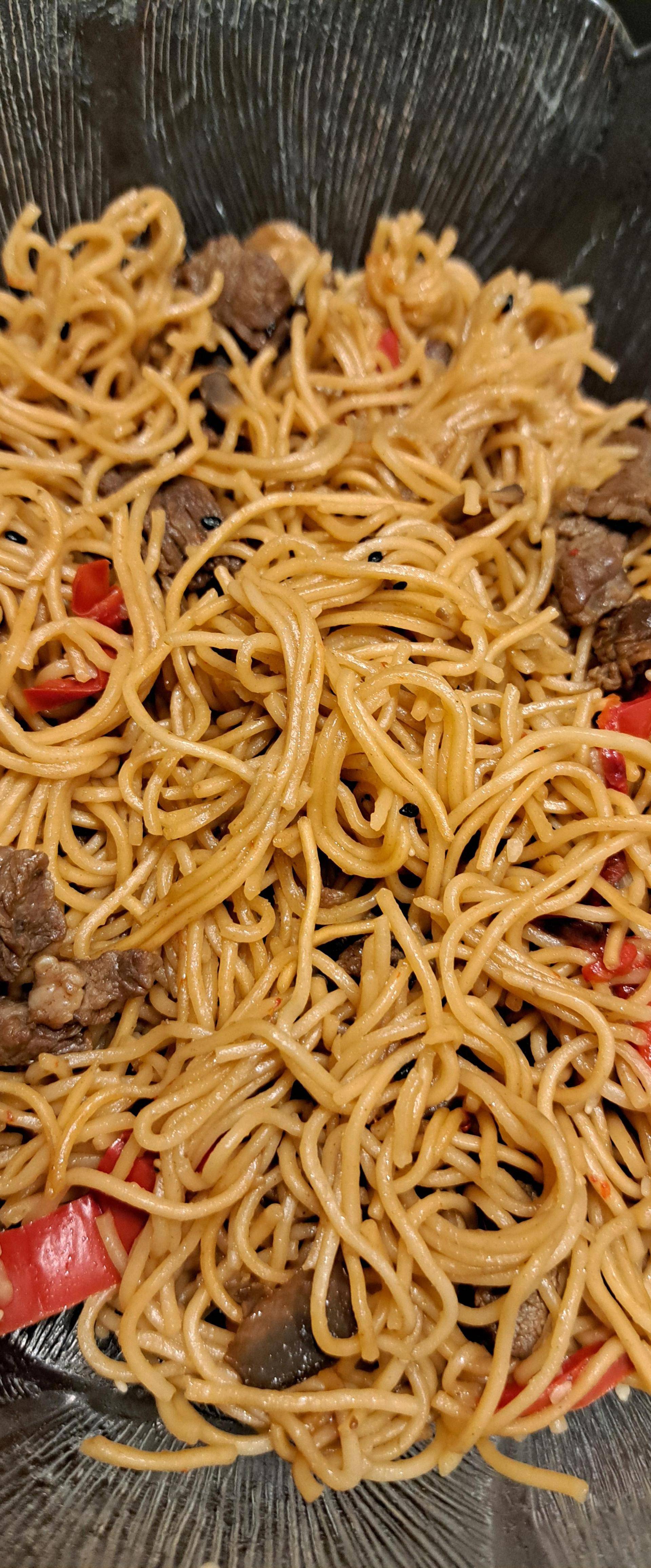 Nouilles chinoises au bœuf 🐂 - Recette Cookeo | Moulinex