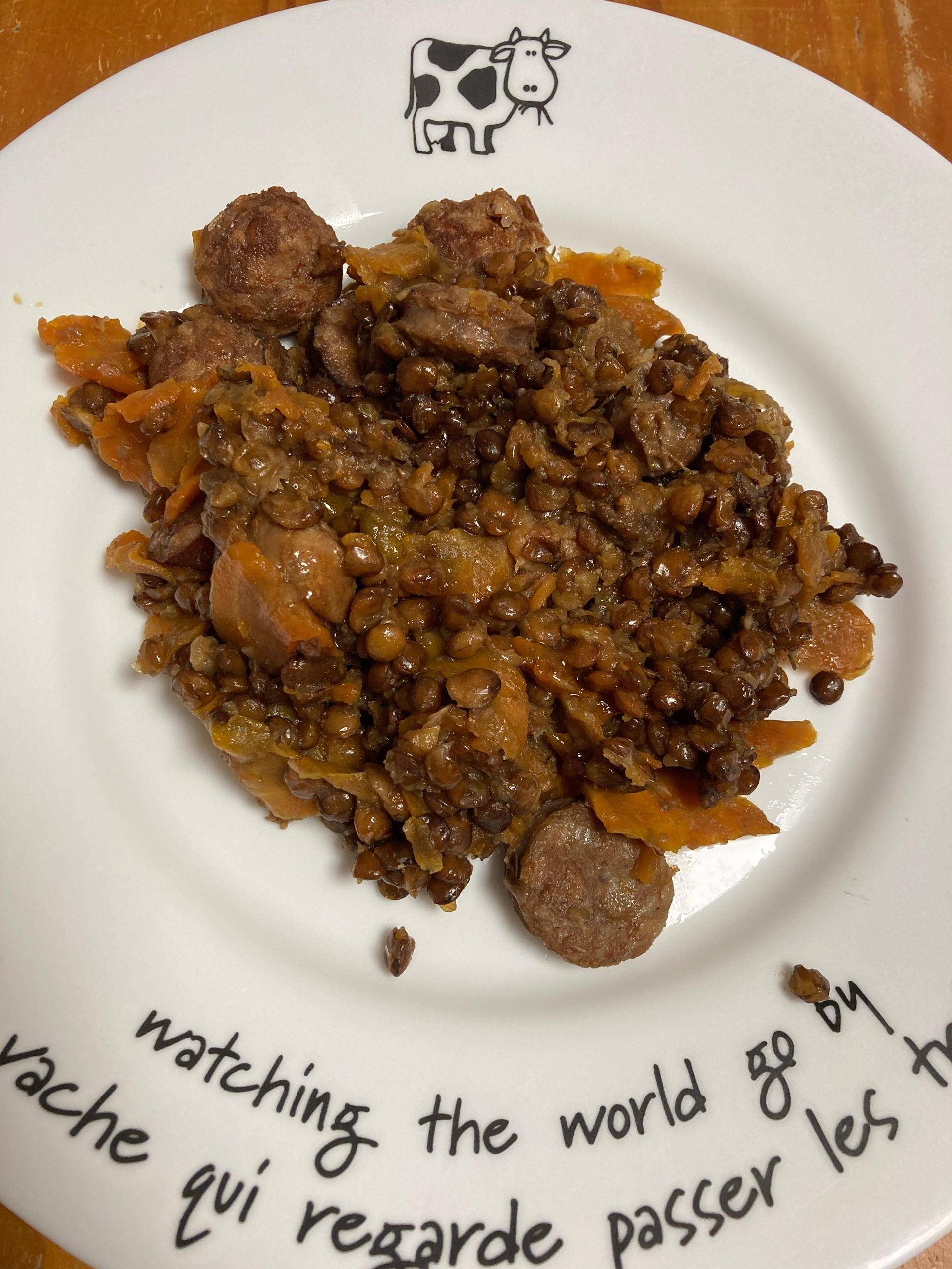 Saucisses-Lentilles de Nannou - Recette Cookeo | Moulinex