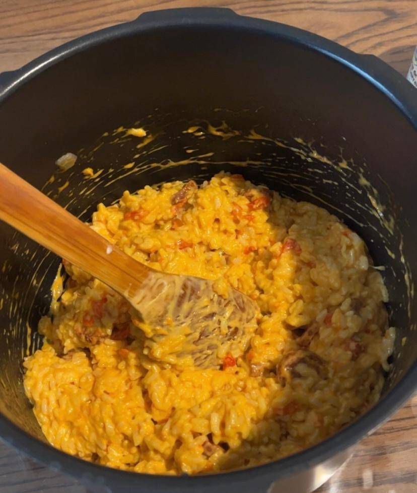 Risottos aux poivron et chorizo - Recette Cookeo V3 | Moulinex