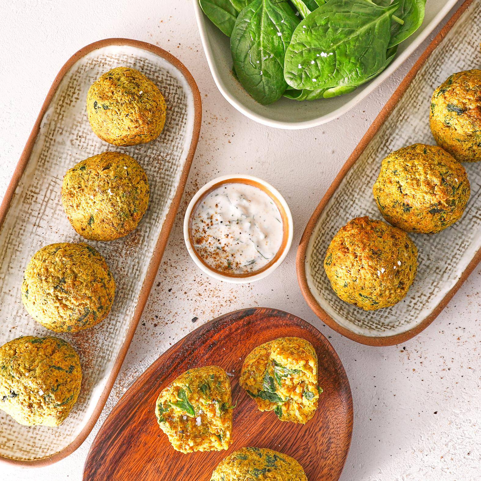Boulettes épinard et quinoa - Recette Easy Fry Max | Moulinex