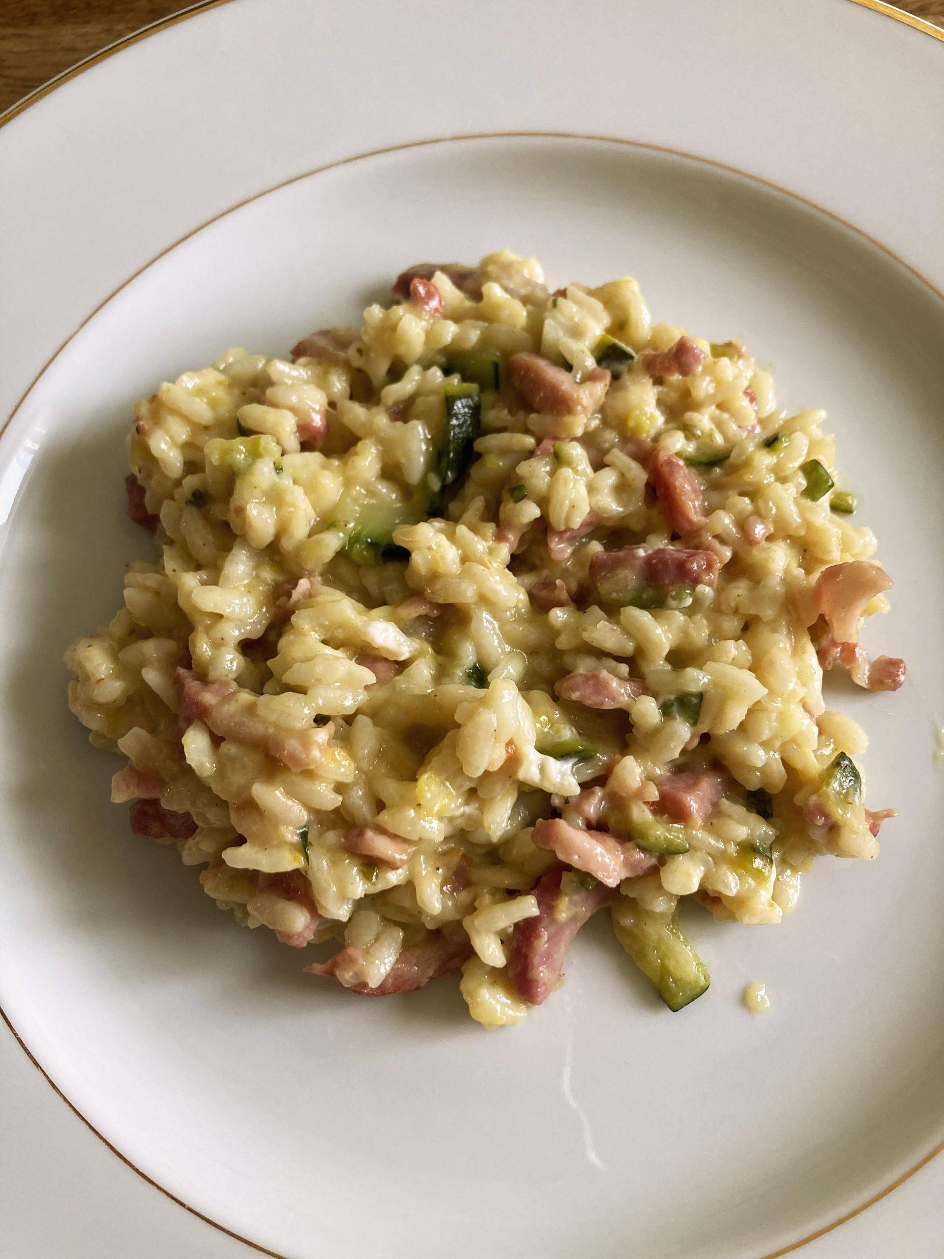 Risotto crémeux express courgette bacon - Recette Cookeo V3 | Moulinex