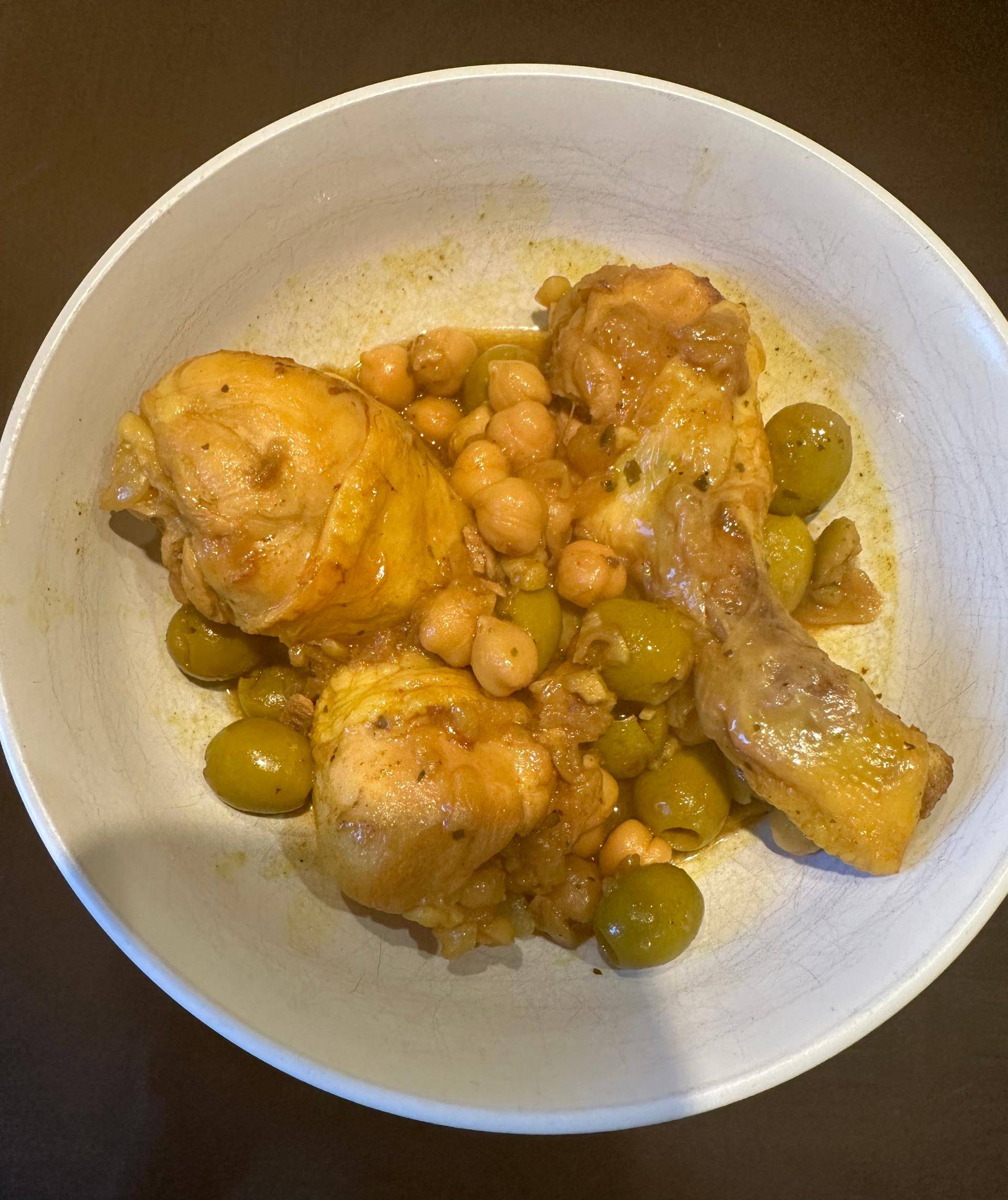 Tajine de pilons de poulet olive et pois chiche - Recette Cookeo V3 | Moulinex