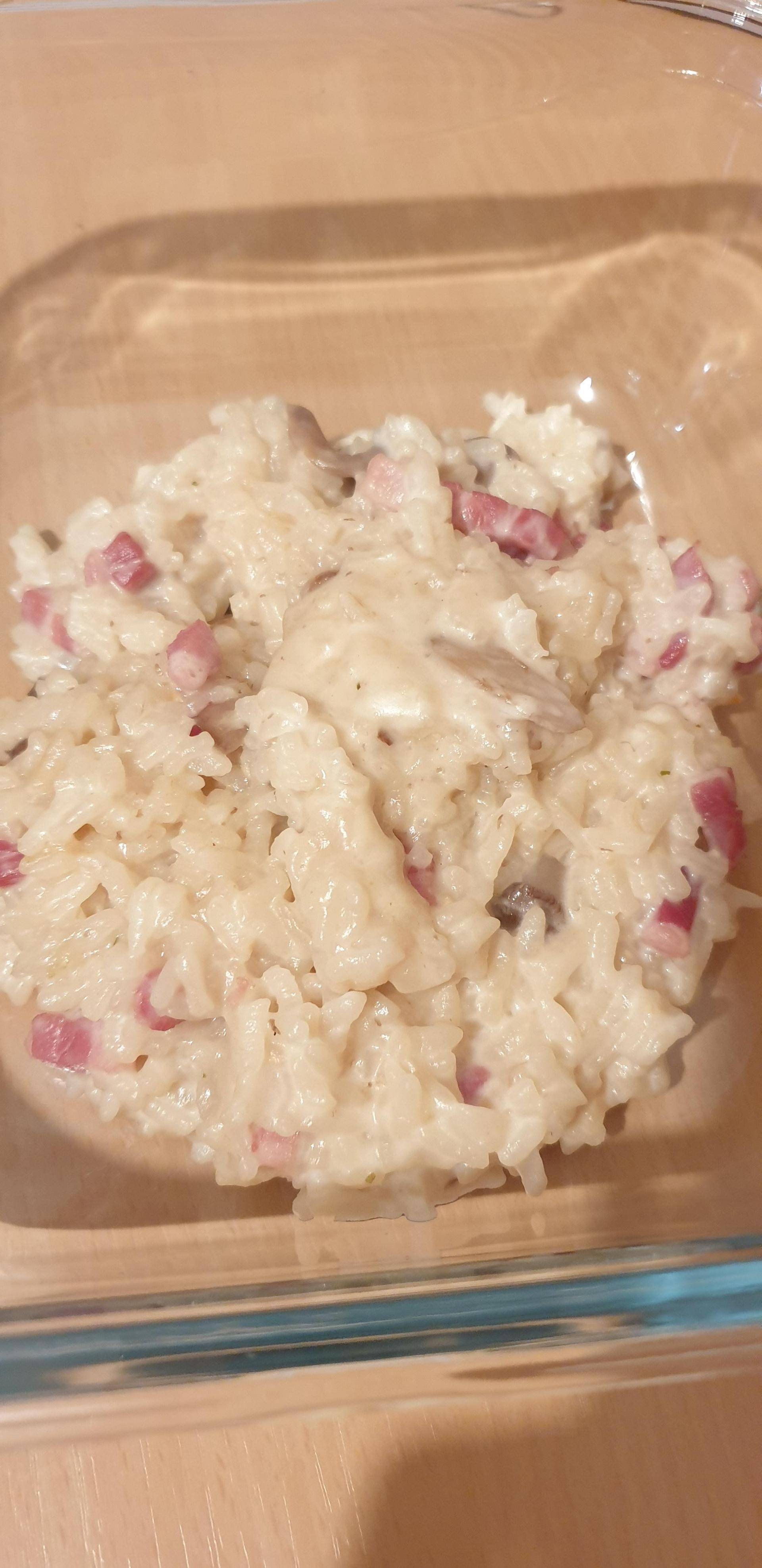 Risotto lardons champignon - Recette Cookeo | Moulinex