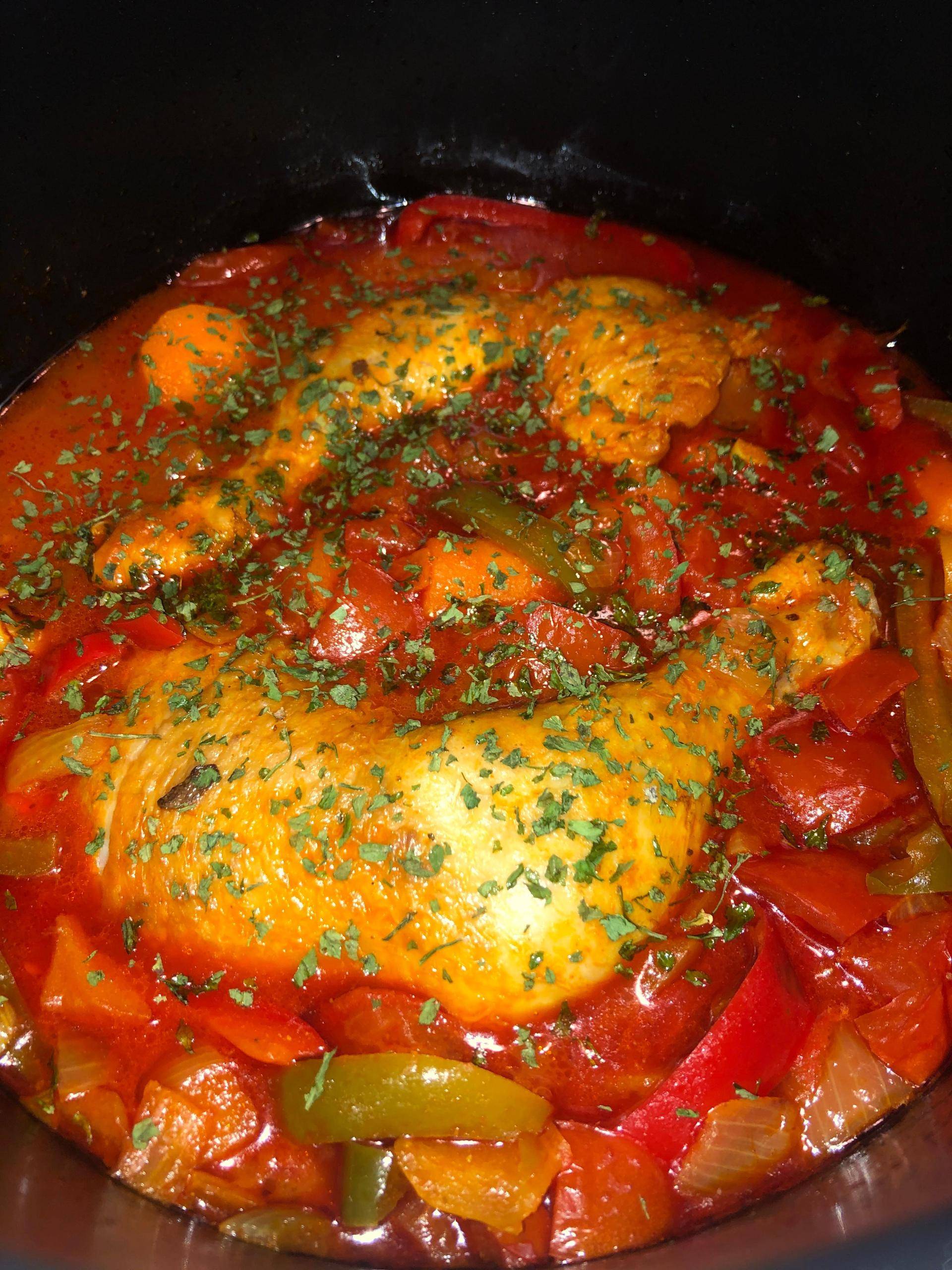 Poulet basquaise au chorizo - Recette Cookeo | Moulinex