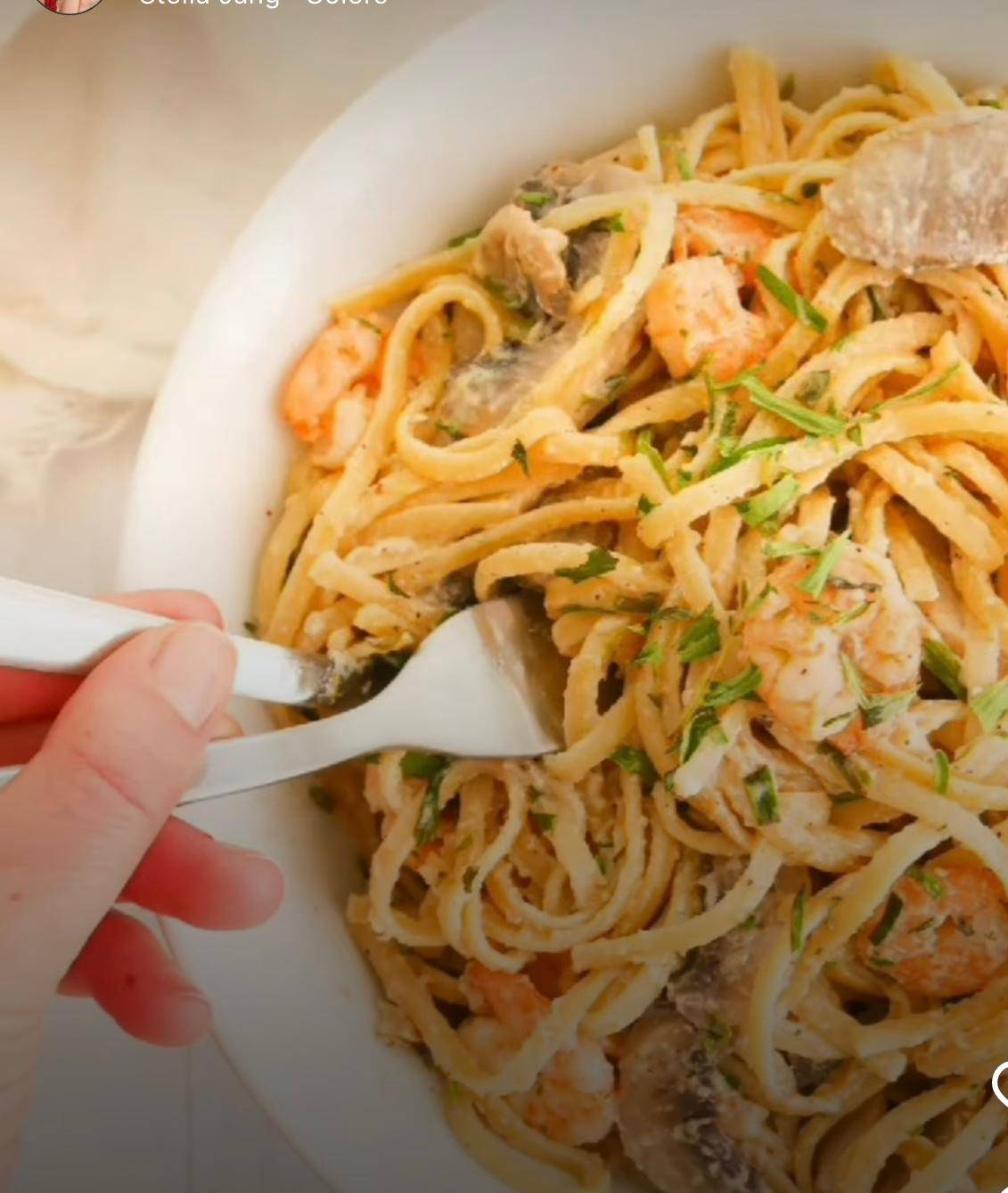 Spaghettis crevette et estragon - Recette Cookeo V3 | Moulinex