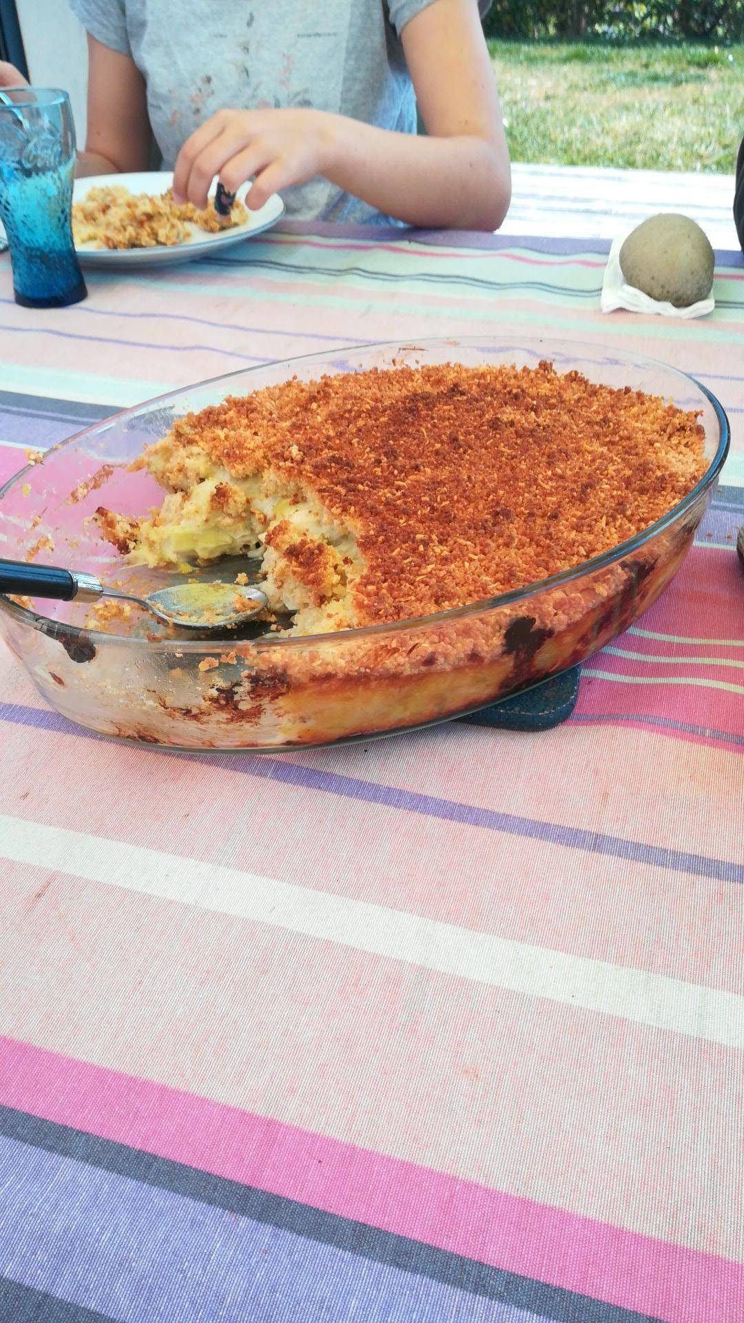 Crumble au poulet et aux poireaux - Recette Companion XL | Moulinex