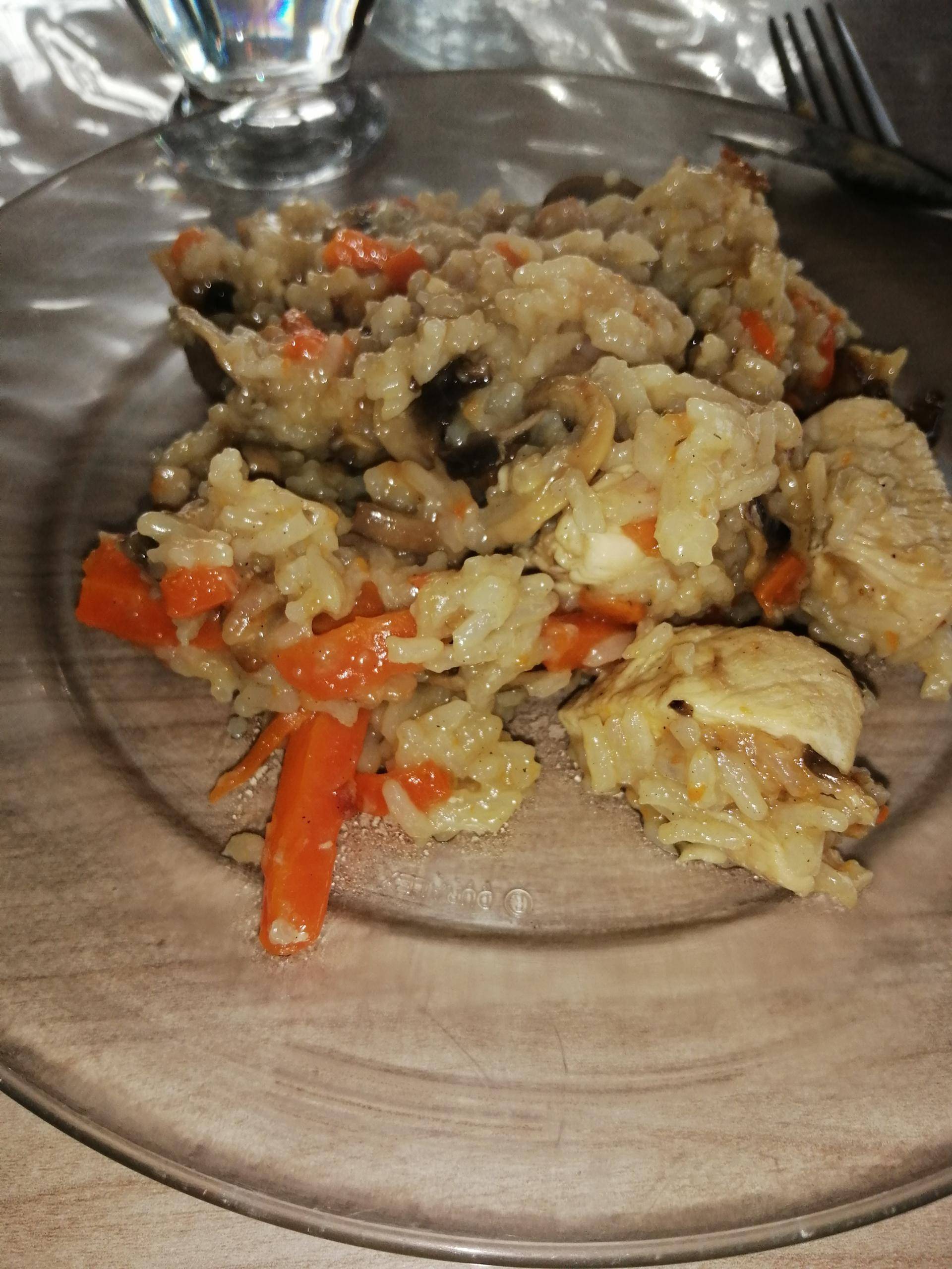 Poulet légumes forestier et riz Thai - Recette Cookeo | Moulinex