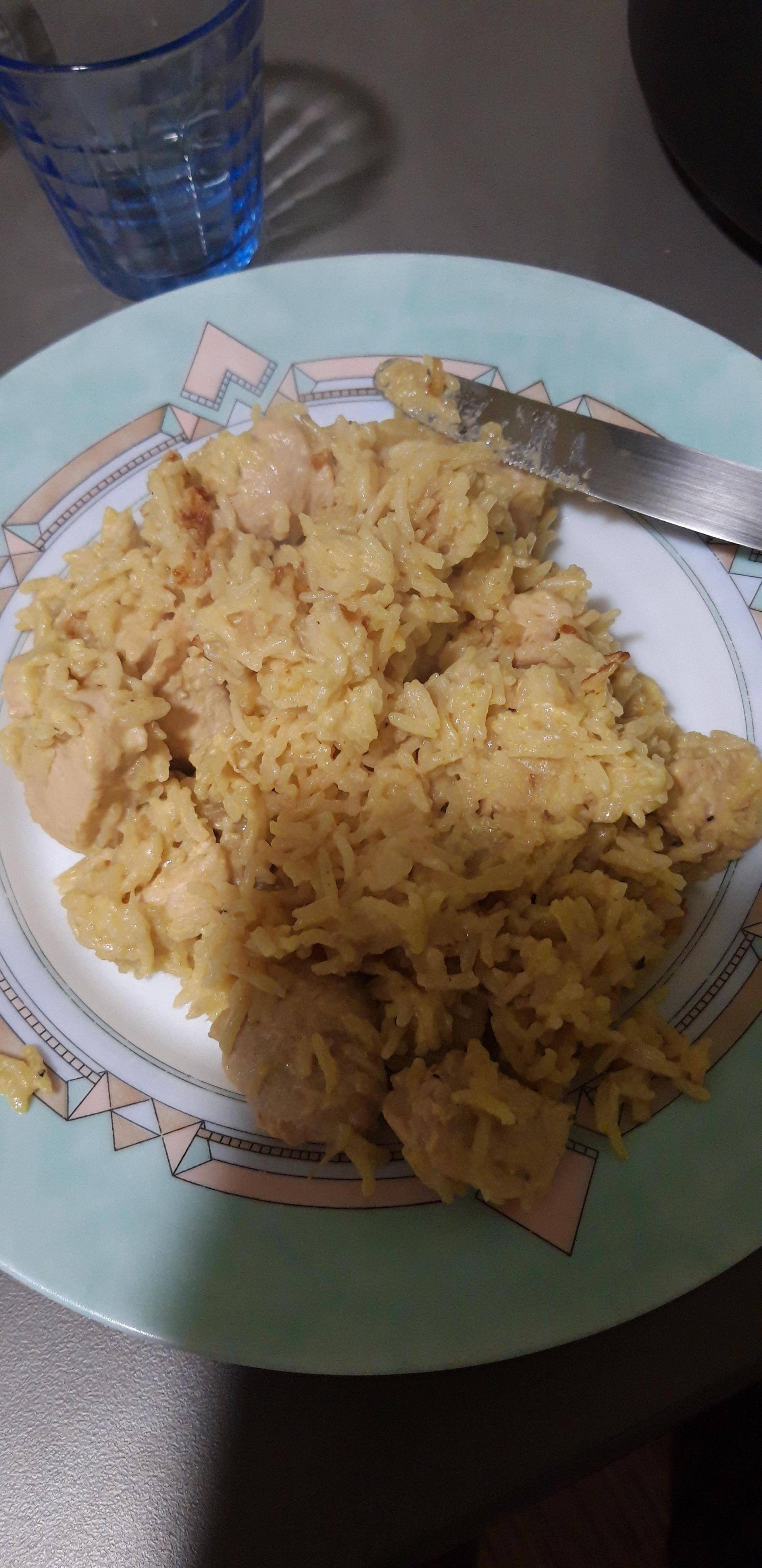Escalope poulet riz curry coco de Roxanne - Recette Cookeo | Moulinex