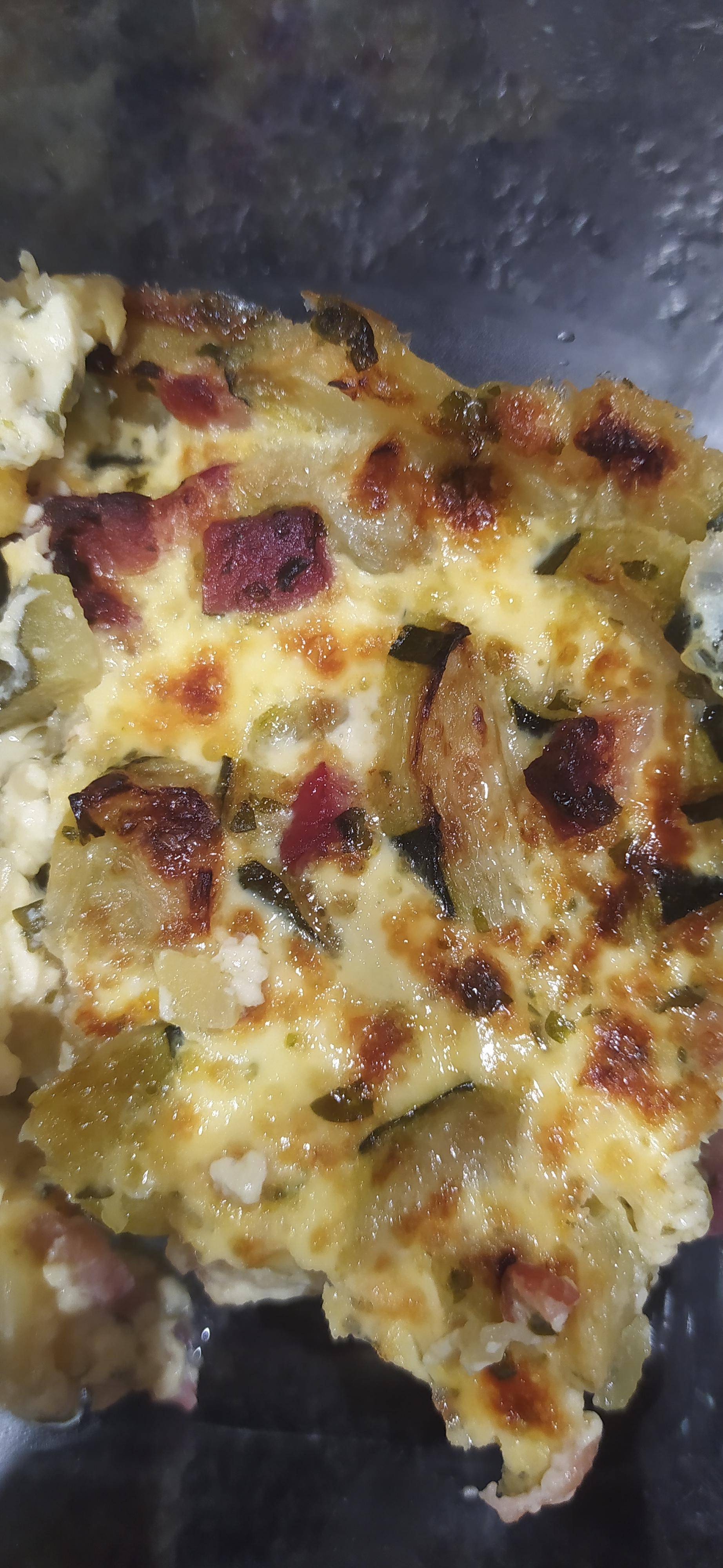 Flan courgettes lardons - Recette Cookeo V3 | Moulinex