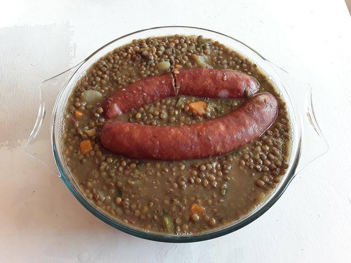 Saucisses aux lentilles dans son jus - Recette Companion Connect XL | Moulinex
